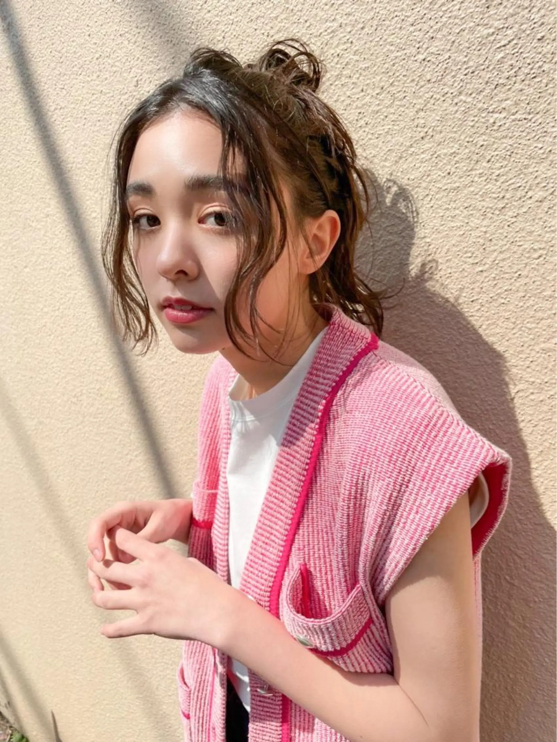 ロング カラー 小顔カット MUSASHI ブリーチカラー◎のヘアスタイル