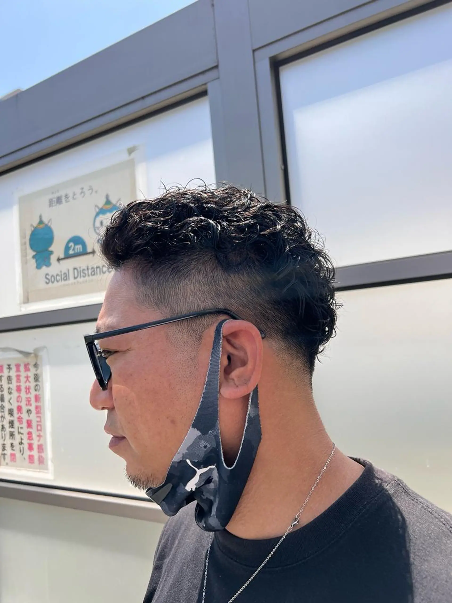 パーマ メンズカットグラデー ションカラー/ケイゴのヘアスタイル