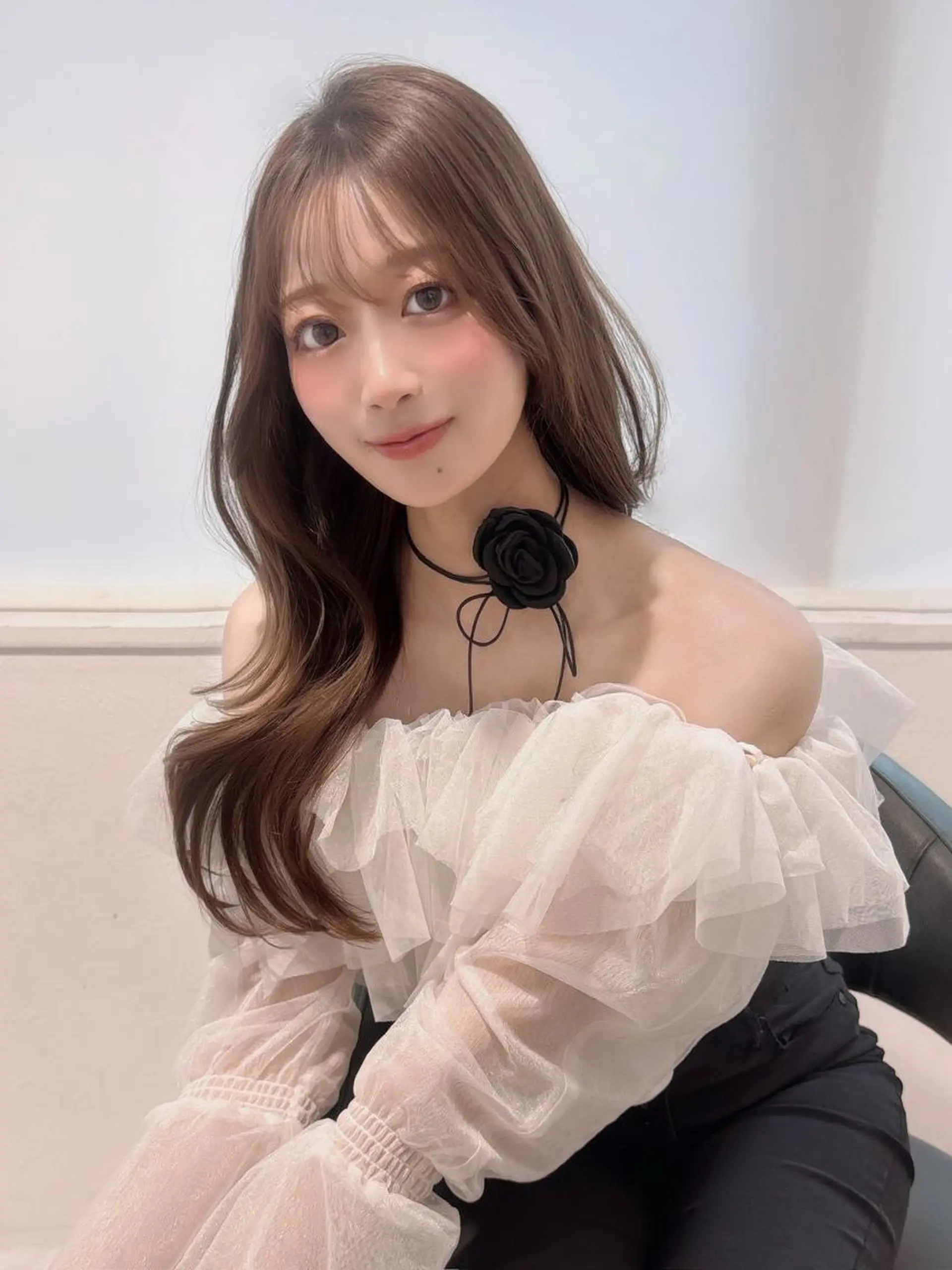 カラー うる艶🤍春のトレン ドヘア🤍上野美容室のヘアスタイル