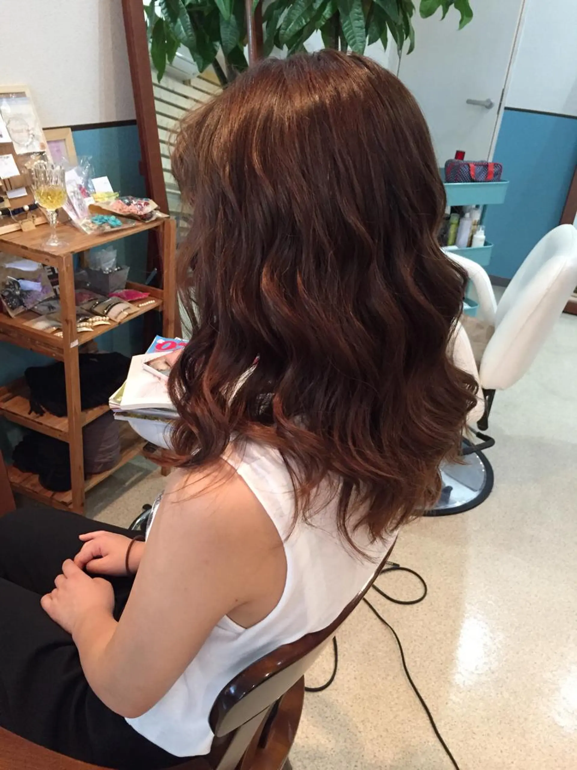 ショート ミディアム セミロング ロング カラー パーマ ヘアアレンジ アッシュ イルミナカラー ヘアメ/着付け 清水玲歌のヘアスタイル