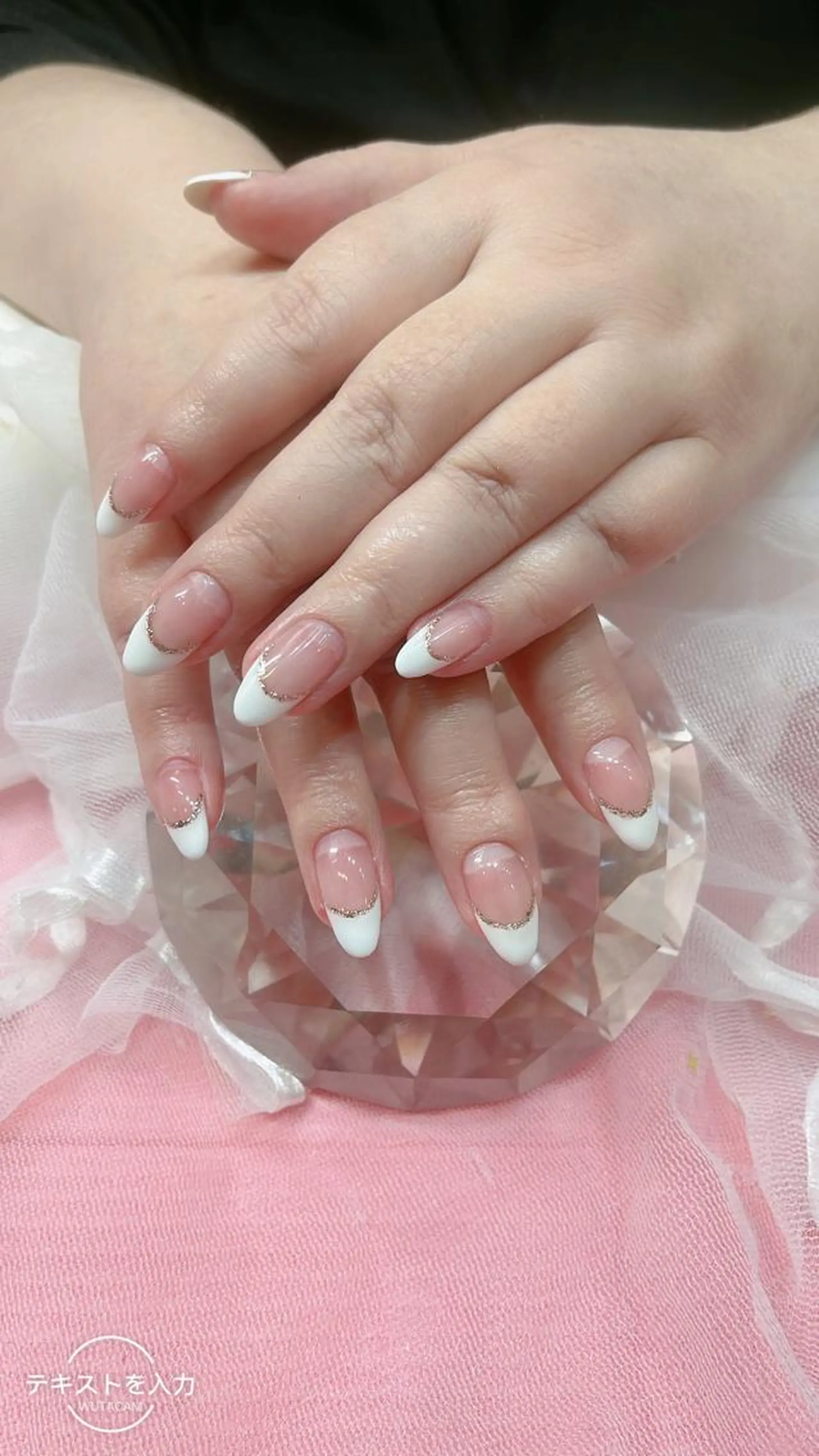 セミロング ハンドネイル ハンドケア JF- yoyoのマツエク・マツパデザイン