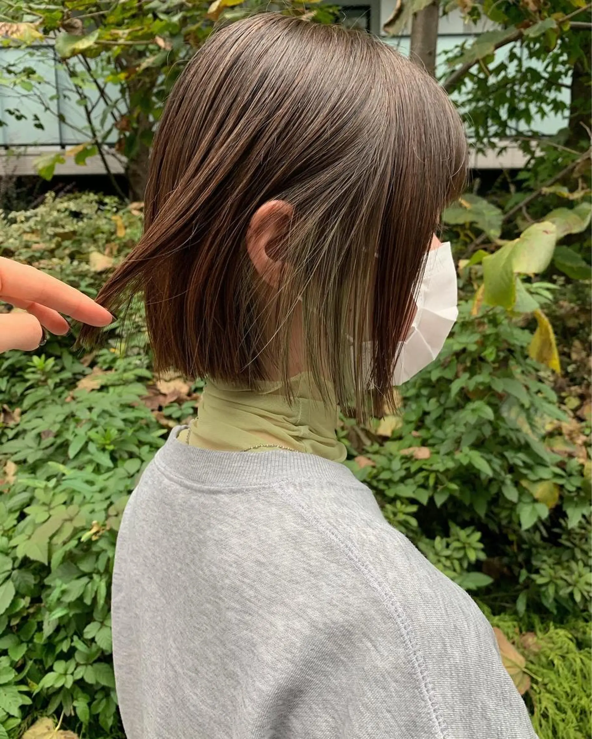 ショート カラー ハイライトカラー ハイライト ヘアカラー トリートメント アンニュイヘア🪽 ayumiのヘアスタイル