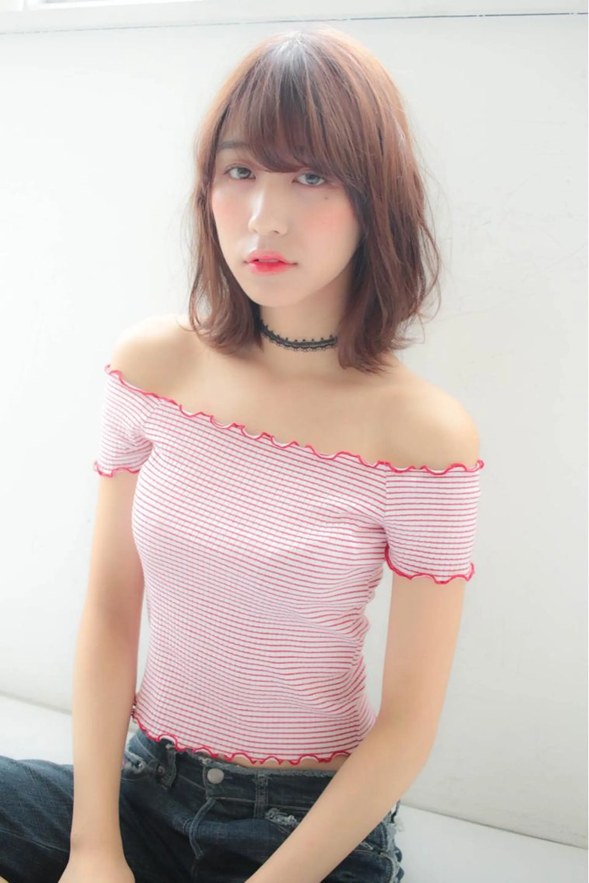 ミディアム 髪質改善縮毛矯正✨ ナリタユウヤのヘアスタイル