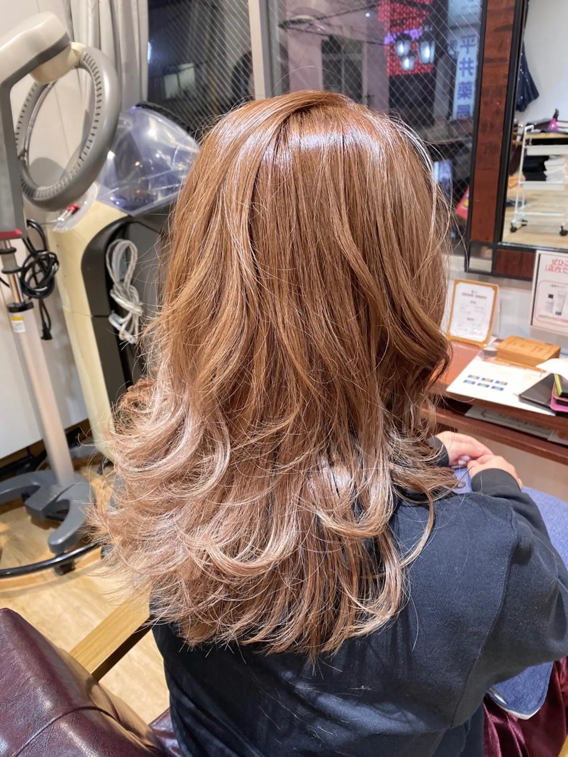 セミロング カラー ベージュカラー ダブルカラー カット ヘアカラー トリートメント Kazu .Kのヘアスタイル