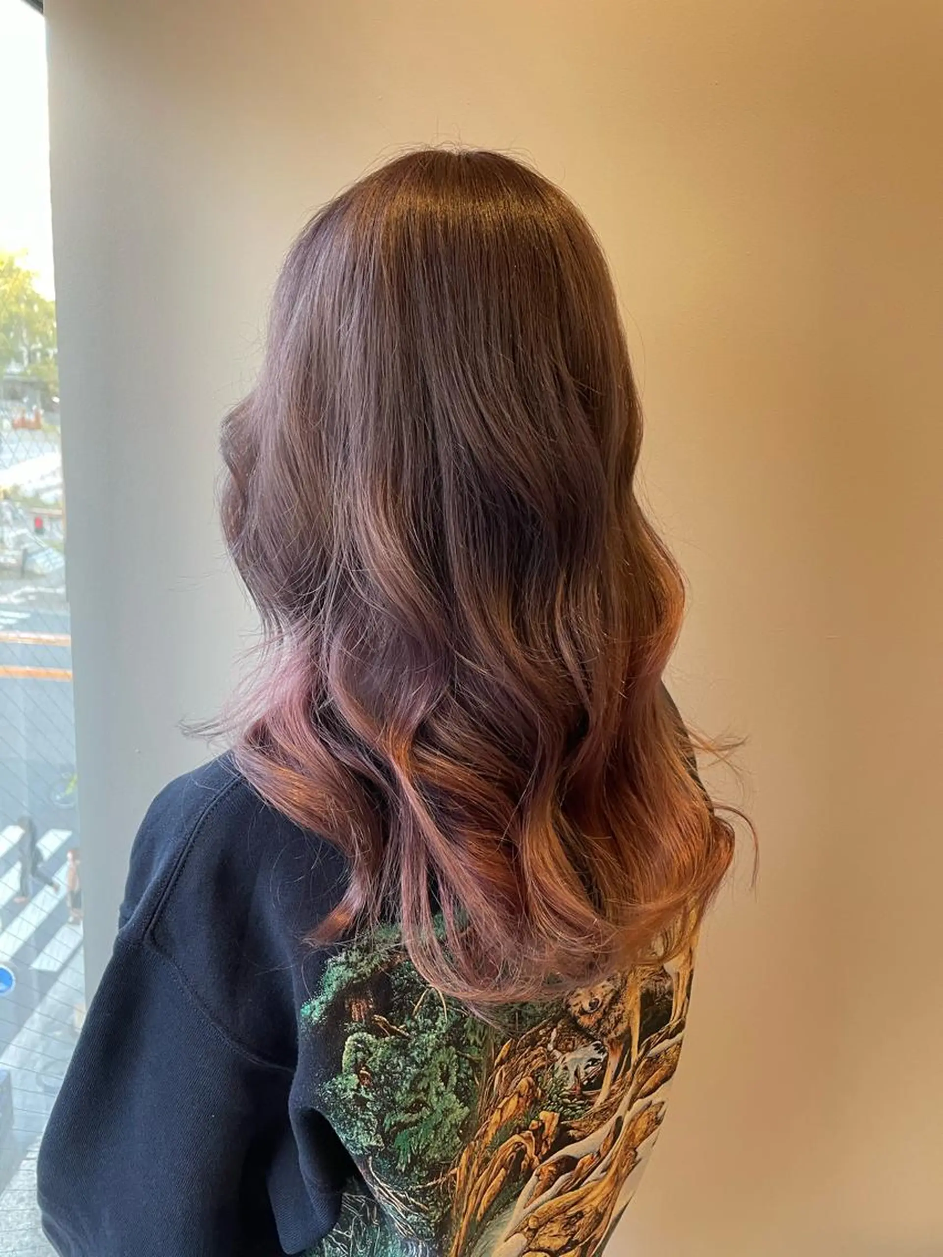 ロング カラー グラデーションカラー ピンクカラー entality所属・mizuki  韓国 ヘア/髪質改善のヘアスタイル