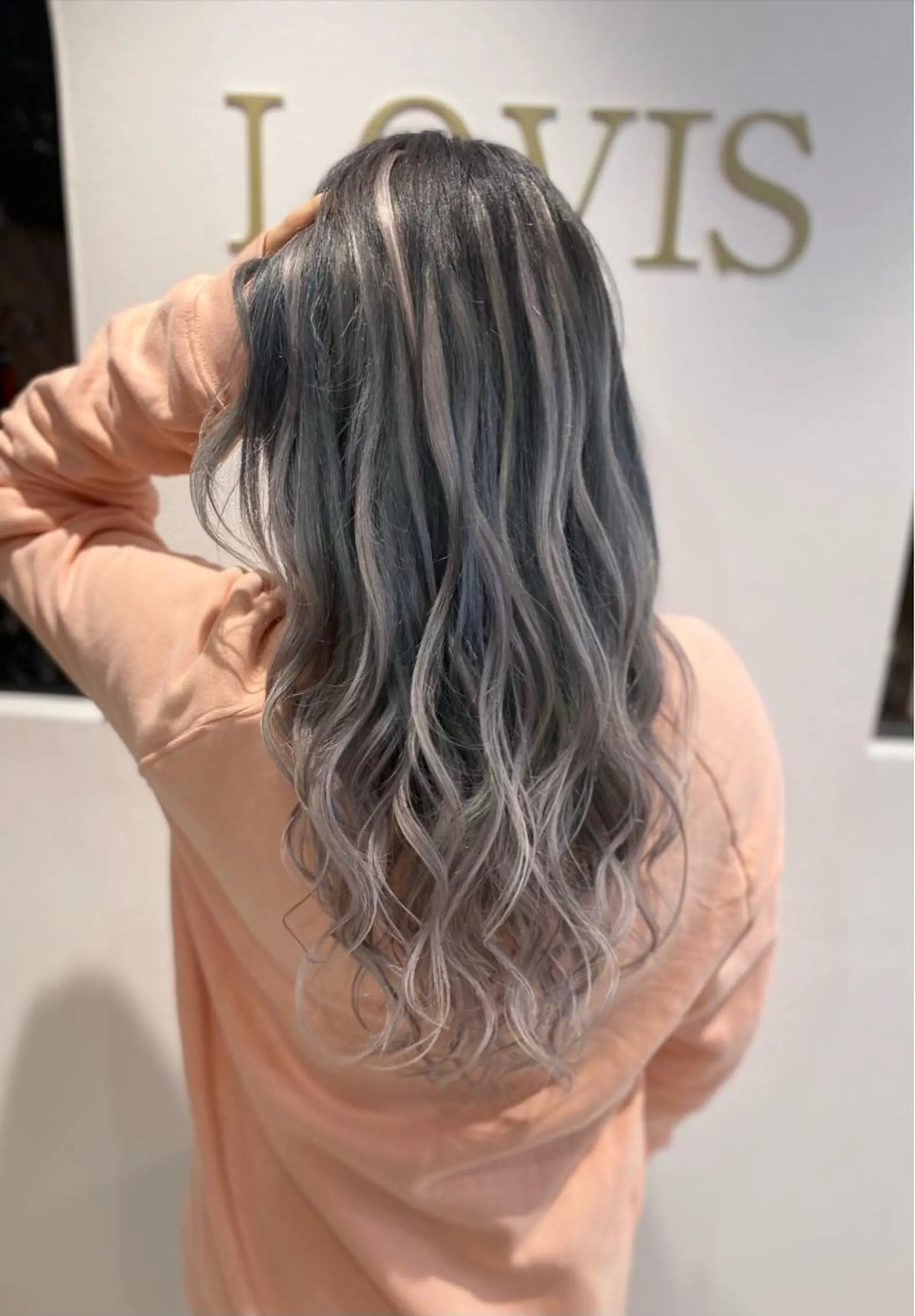 ロング カラー シールエクステ バレイヤージュ デザインカラー エクステ 外国人風カラー エクステ 最高峰の技術力☆ 樋口健人のヘアスタイル