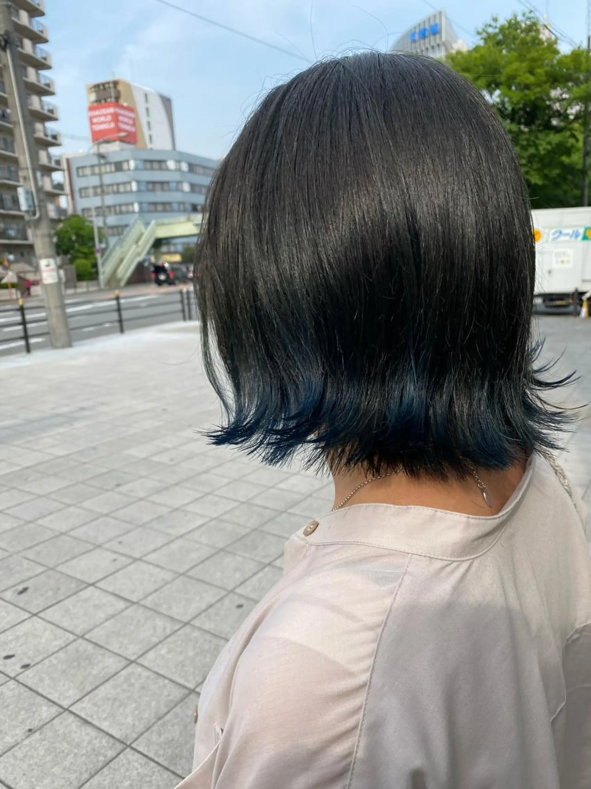 ミディアム カラー 髪質改善 大内翔太のヘアスタイル