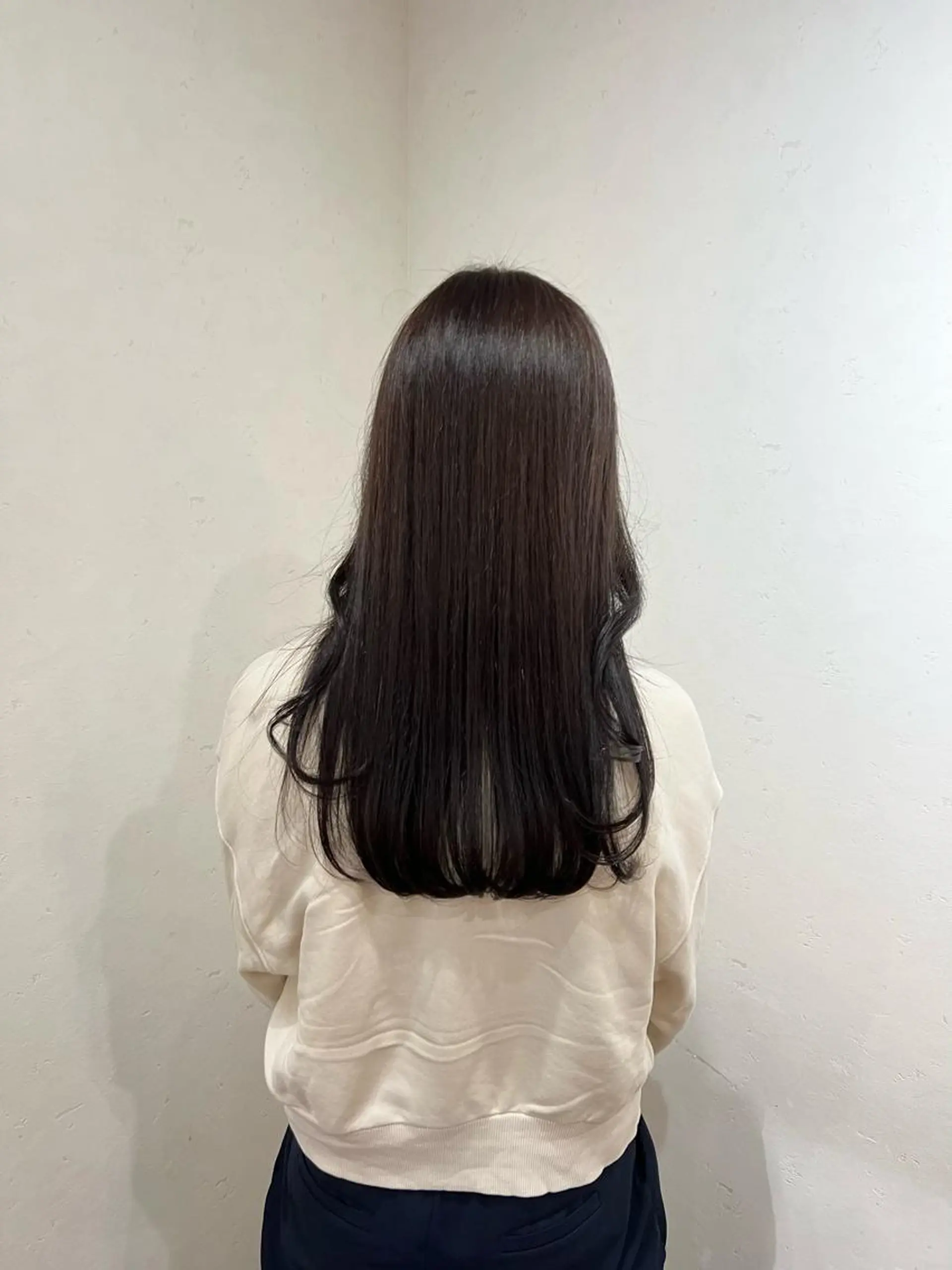 ミディアム カラー ヘアアレンジ バイオレットカラー honen RUKAのヘアスタイル