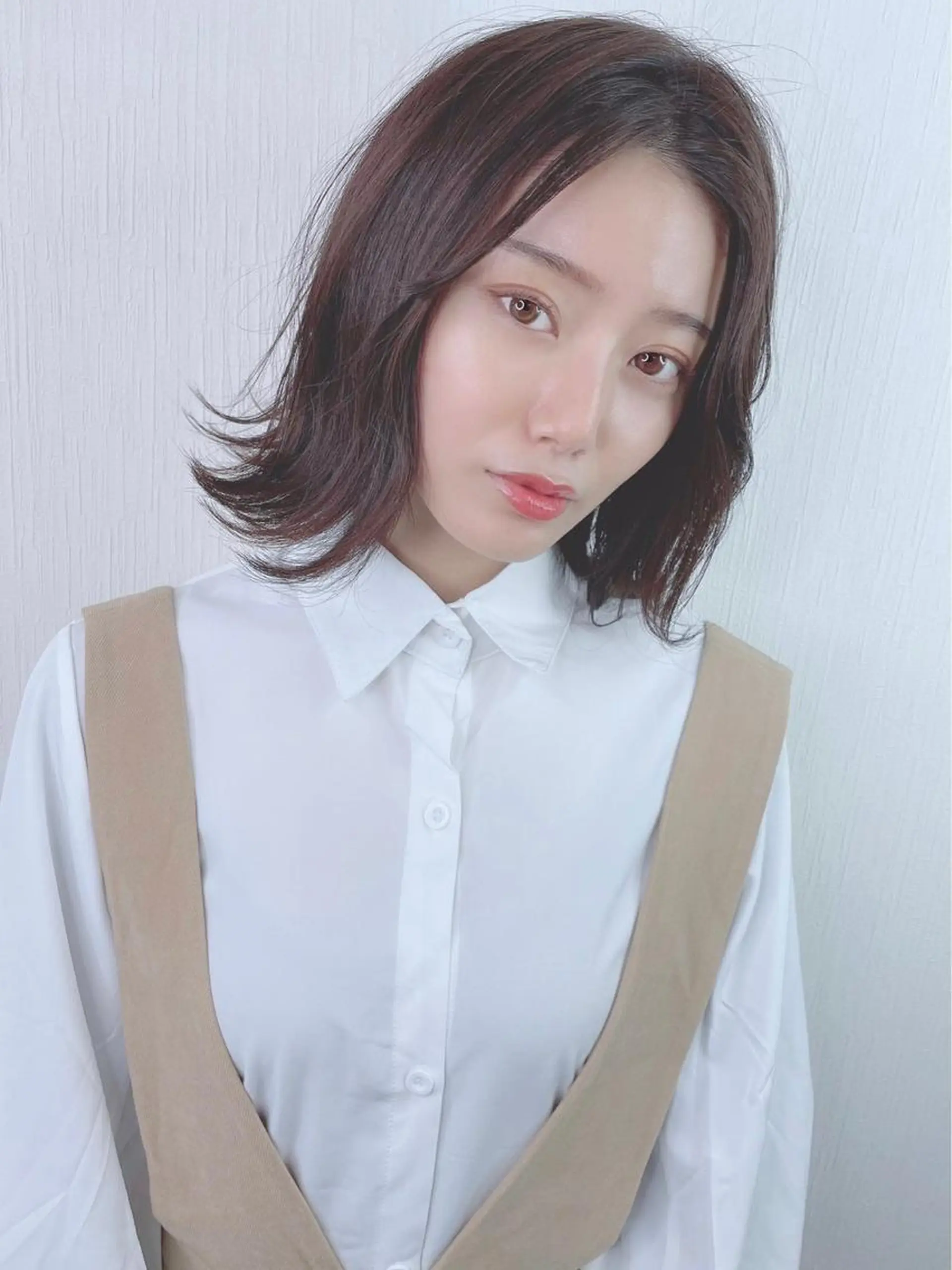 ミディアム カラー パーマ ヘアアレンジ 【公式】amble luxe池袋東口🩷のヘアスタイル