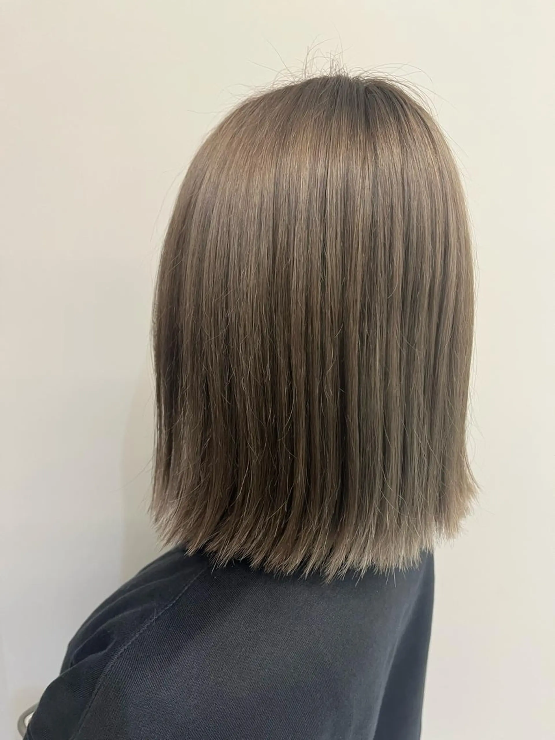 ミディアム ヘアカラー トリートメント 髪質改善/韓国風 /岡崎/松尾優依のヘアスタイル