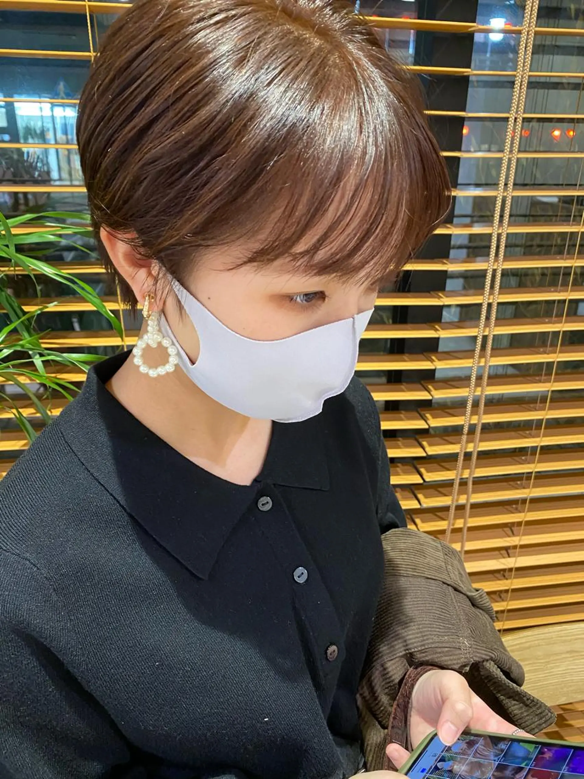 ショート カラー ヘアアレンジ ヘアカラー トリートメント ヘッドスパ パーマ指名No1 /namiのヘアスタイル