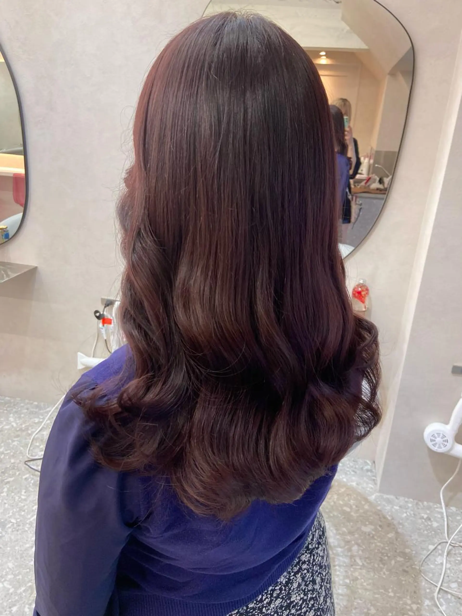 ロング カラー シールエクステ ブリーチ ブラウンカラー ケアカラー ダブルカラー カット ヘアカラー トリートメント 新宿/韓国ヘア 中明度カラー/かやのヘアスタイル