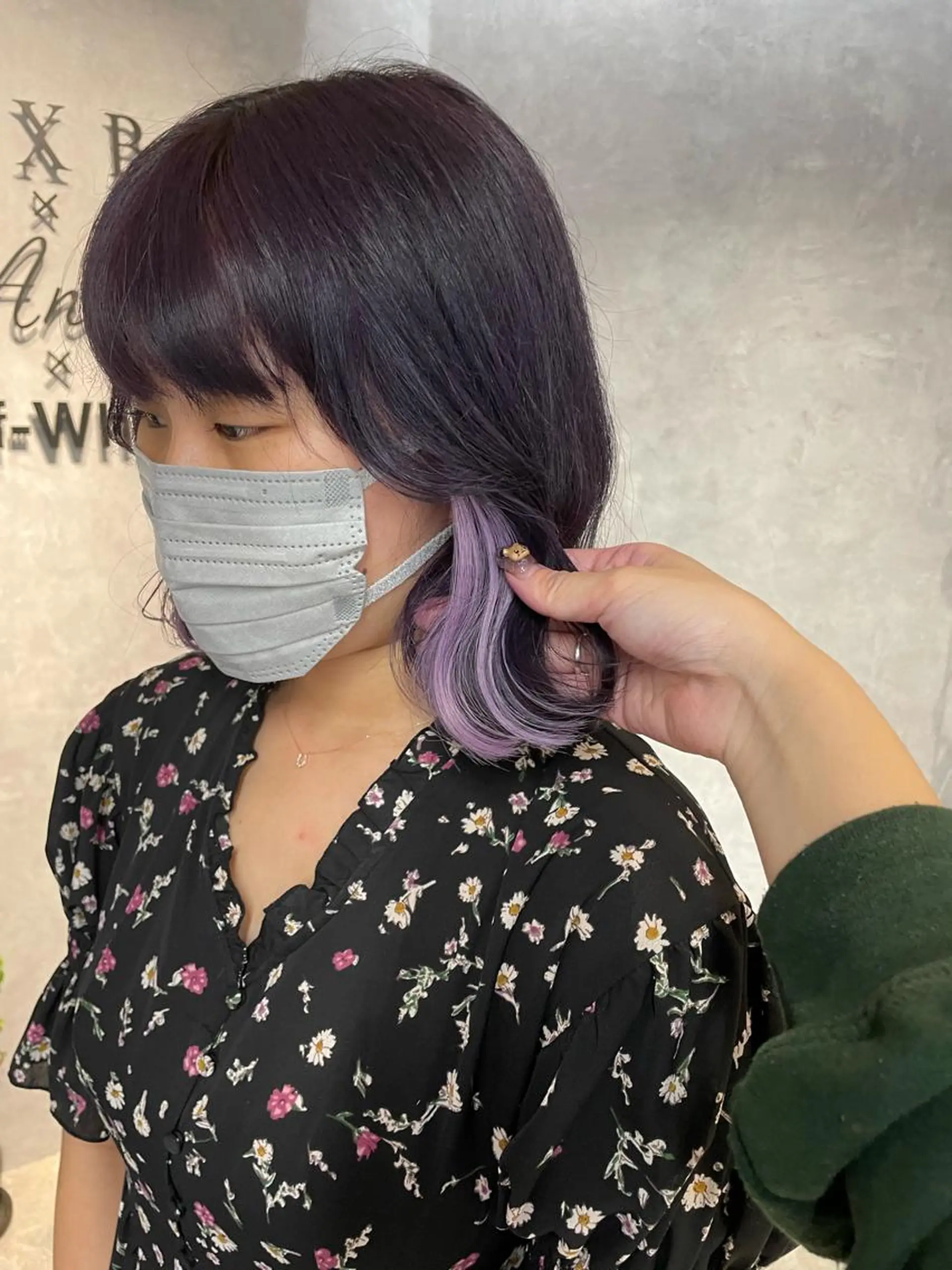 ミディアム Cielro【 シェイロ 】所属・Cielro/ダブル カラー/西田咲希のヘアスタイル