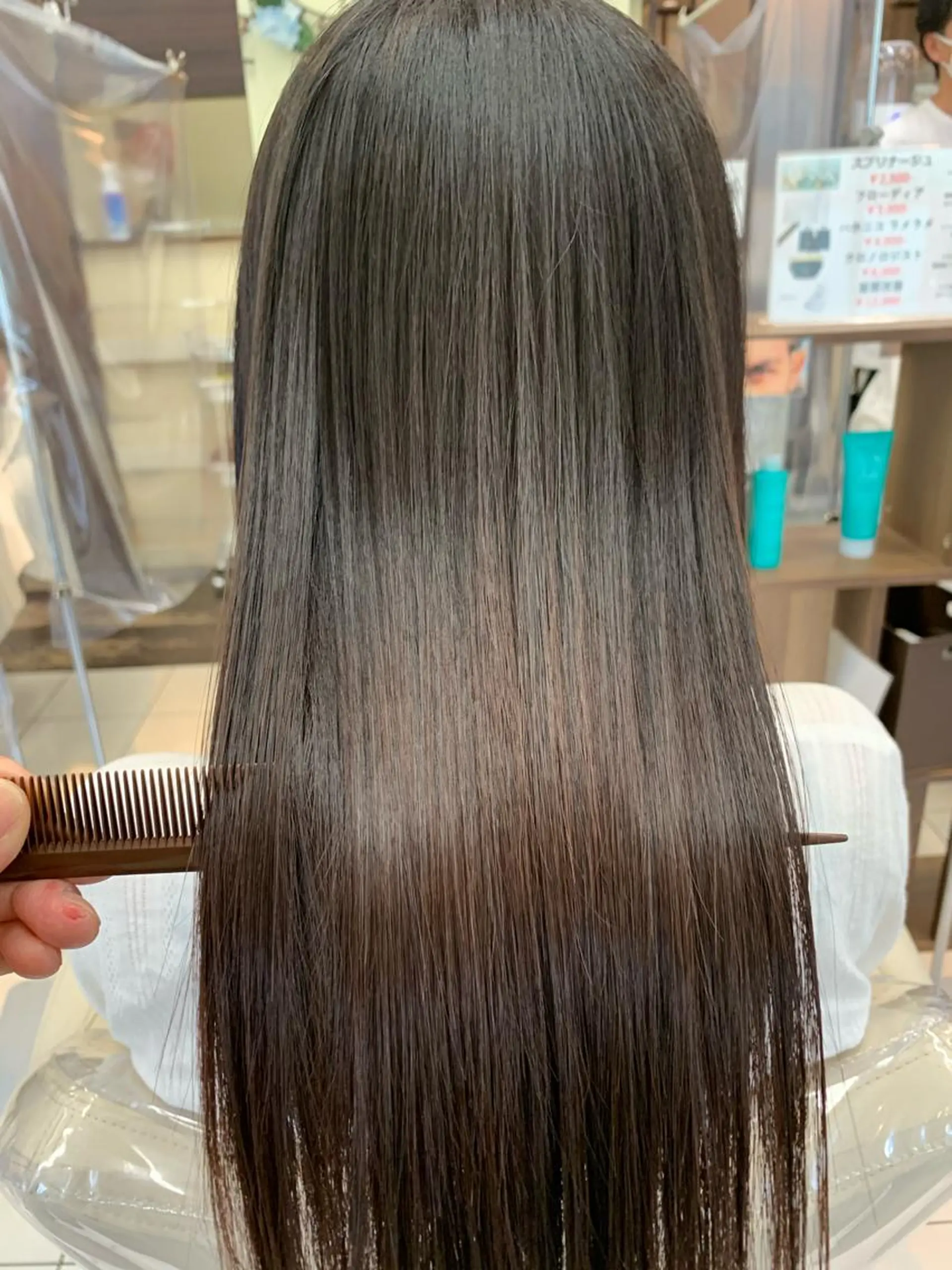 ロング パーマ 🌈ブリーチ縮毛矯正 相原慎🌈のヘアスタイル