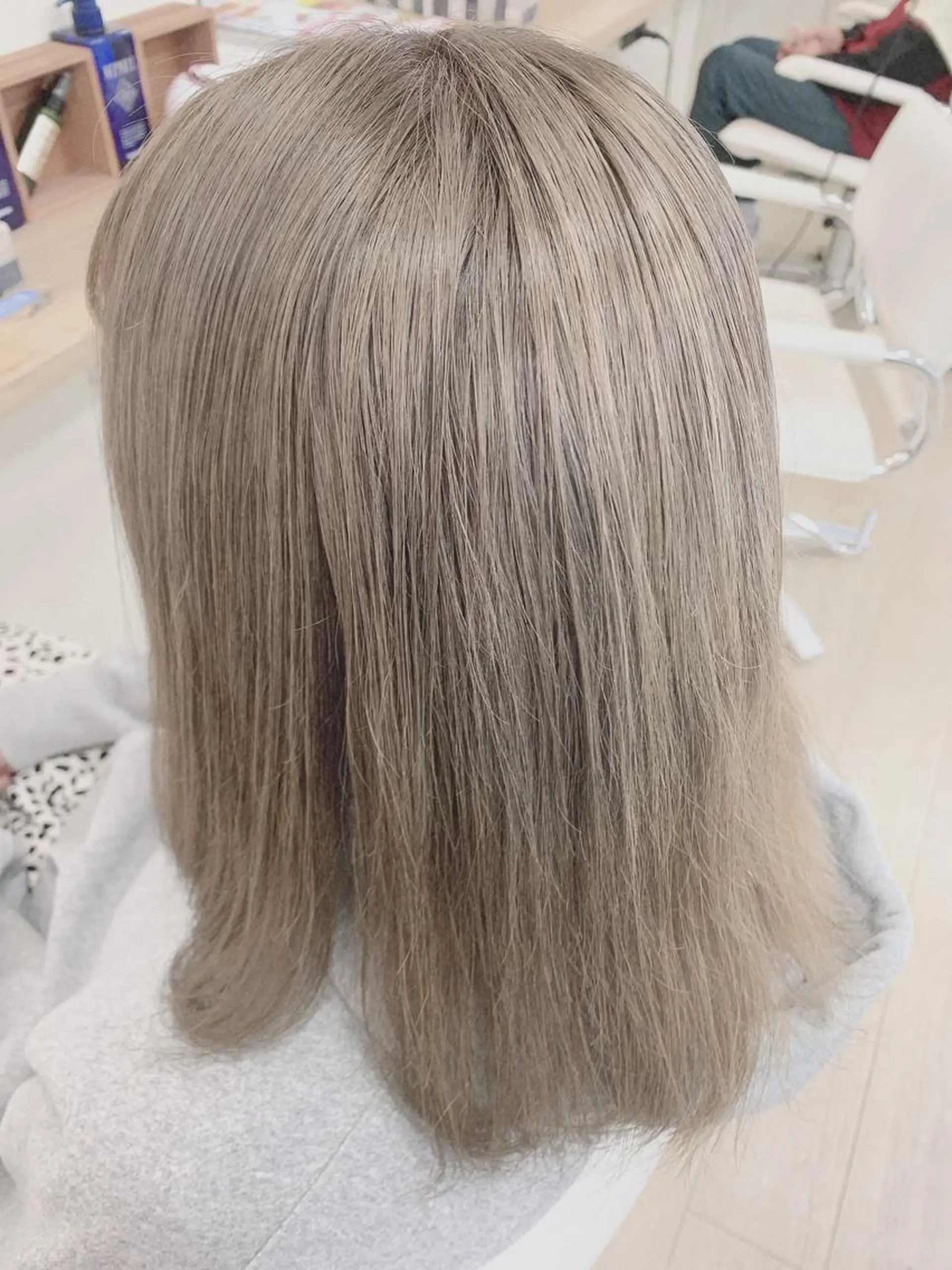 セミロング カラー ベージュカラー ダブルカラー Gemini代表 Maedaのヘアスタイル