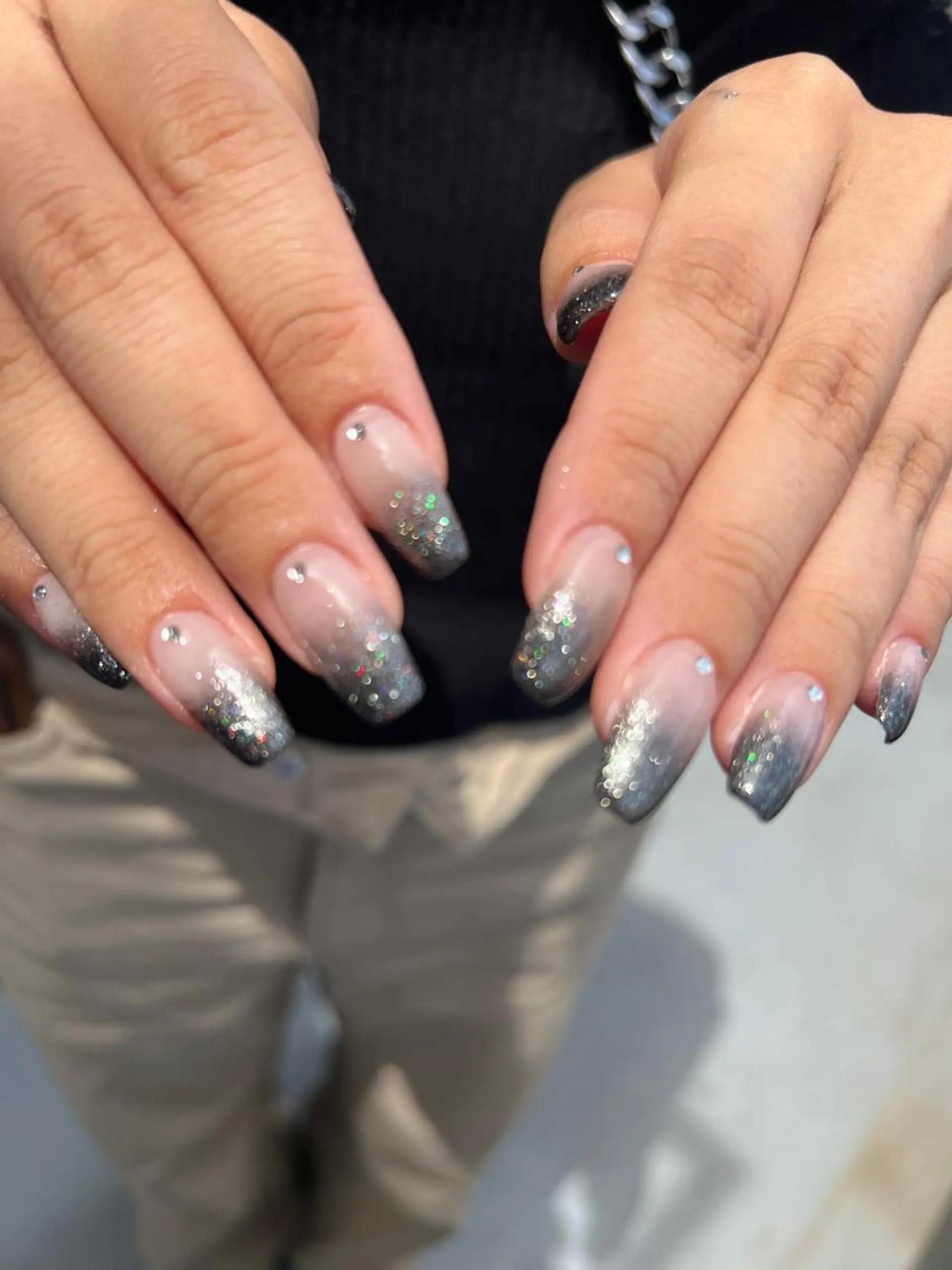 ネイル フラッシュネイル ラメ(グリッター) ラメグラデーション ハンドネイル NONO /episkeyのネイルデザイン