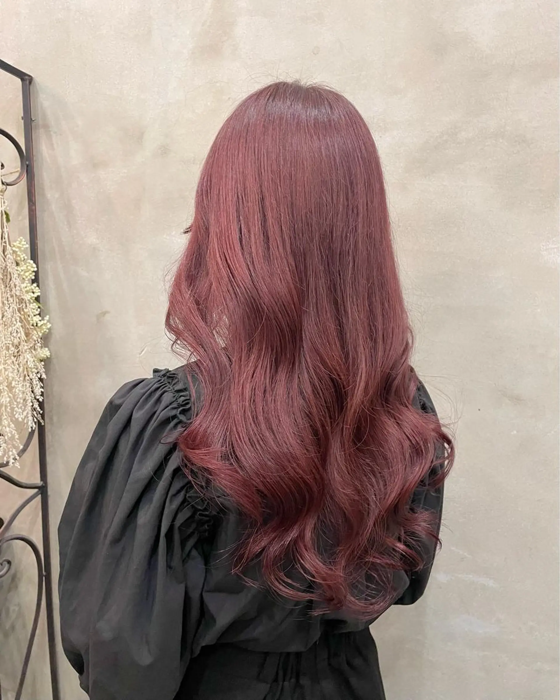 ロング カラー ヘアアレンジ ヘアカラー 【ピンク/韓国ヘア/ ヘアセット】亜海のヘアスタイル