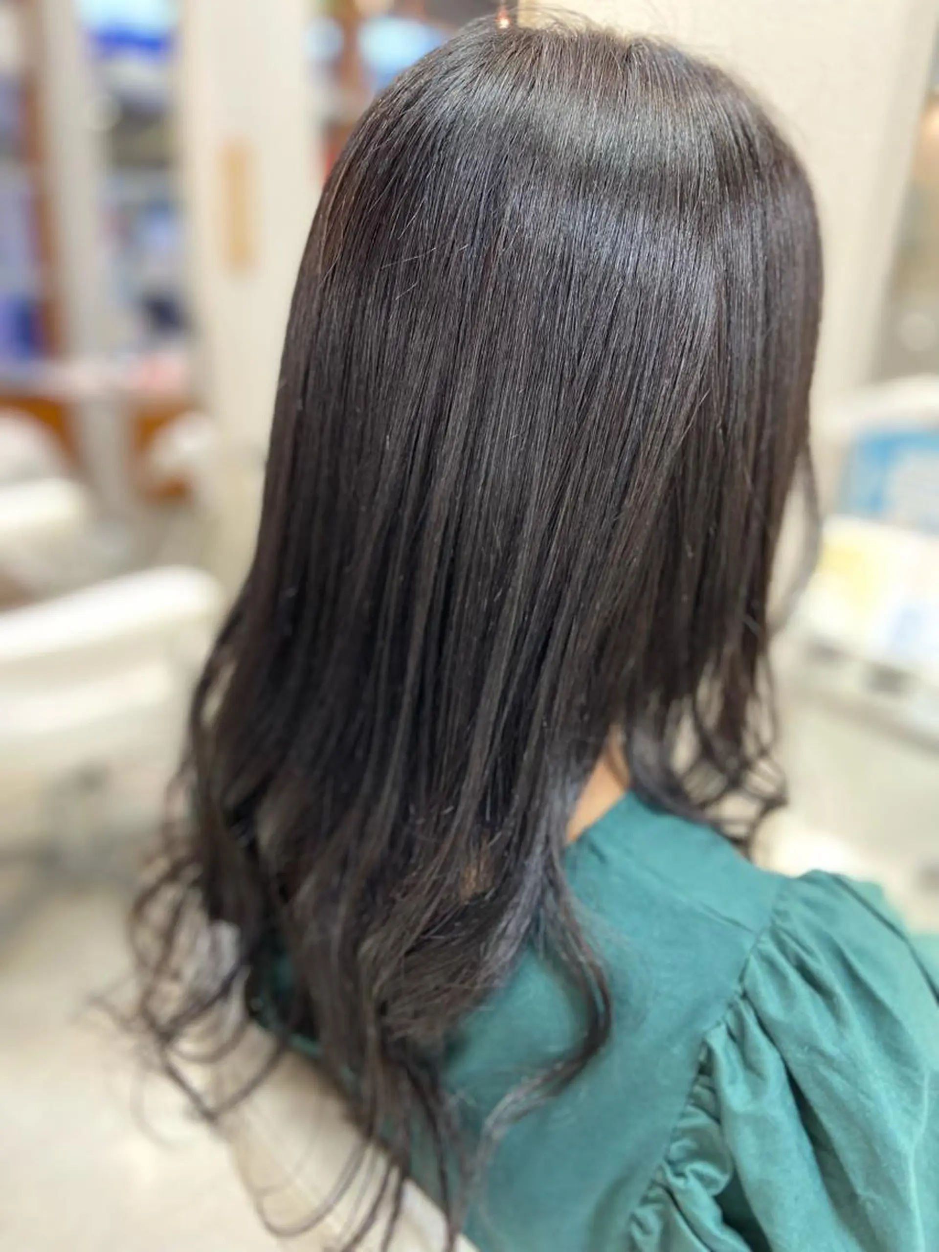 ロング カラー グレージュ 菊地 美憂のヘアスタイル