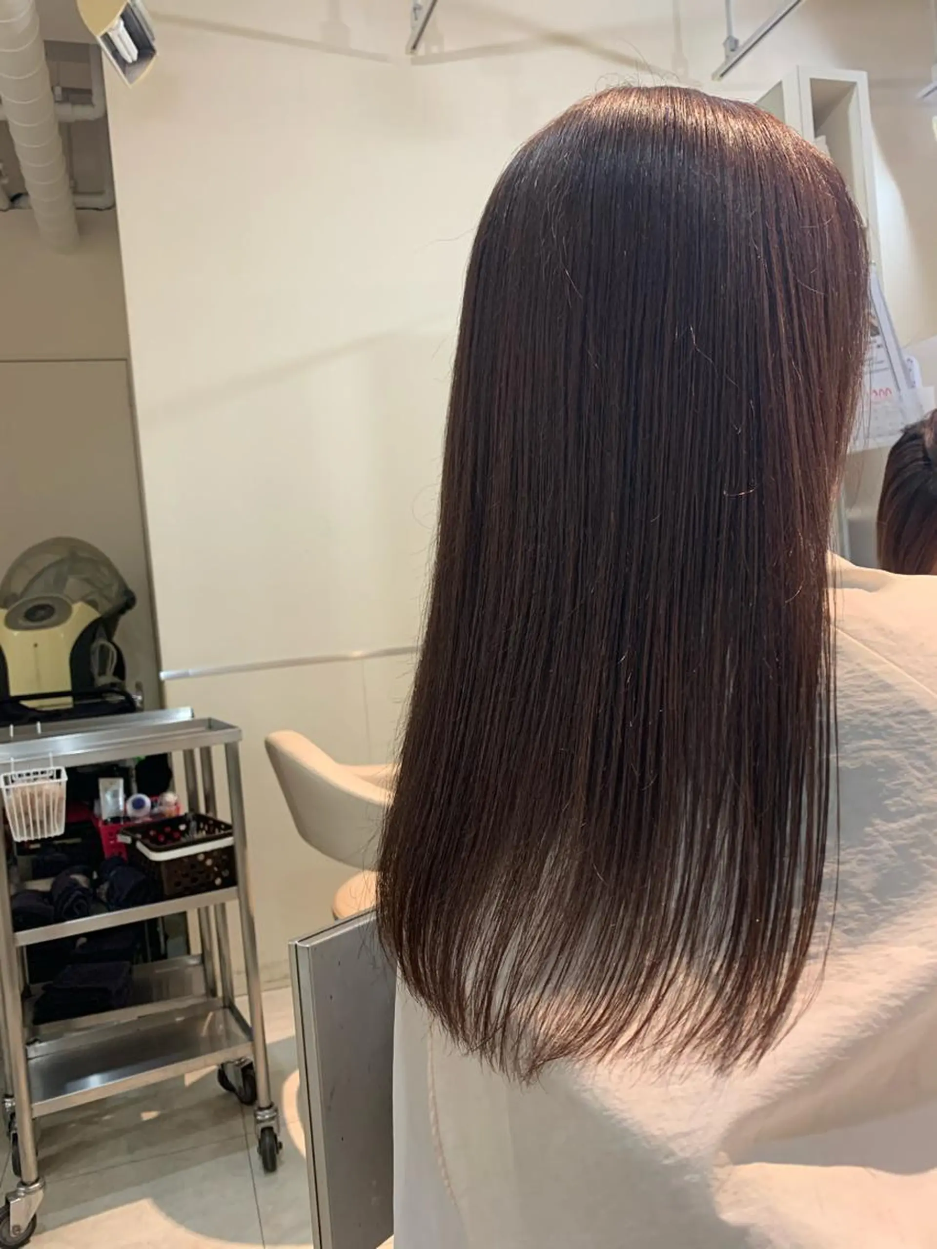 ロング カット 縮毛矯正 本田 卓也のヘアスタイル