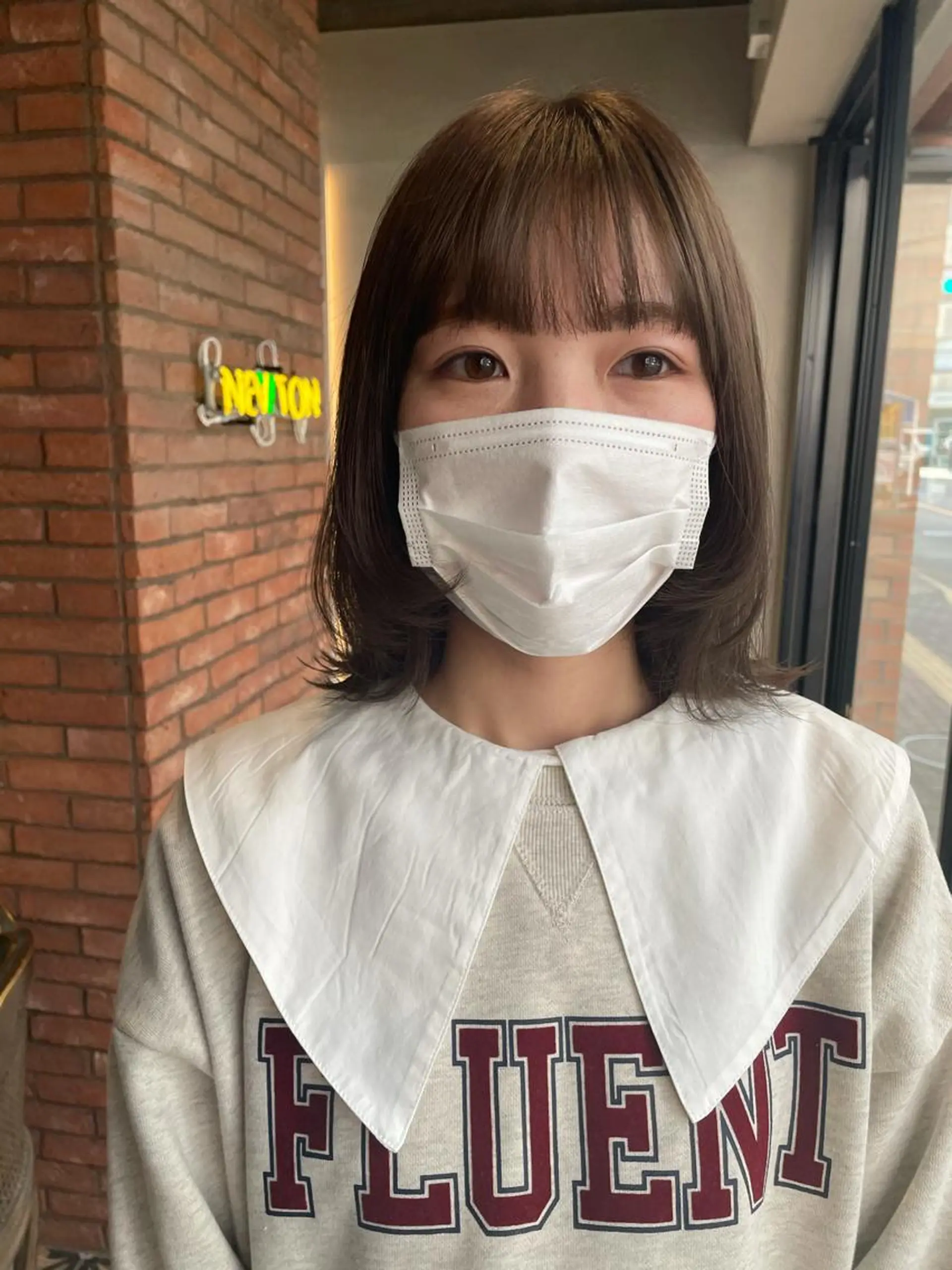 ミディアム 原 菜帆のヘアスタイル