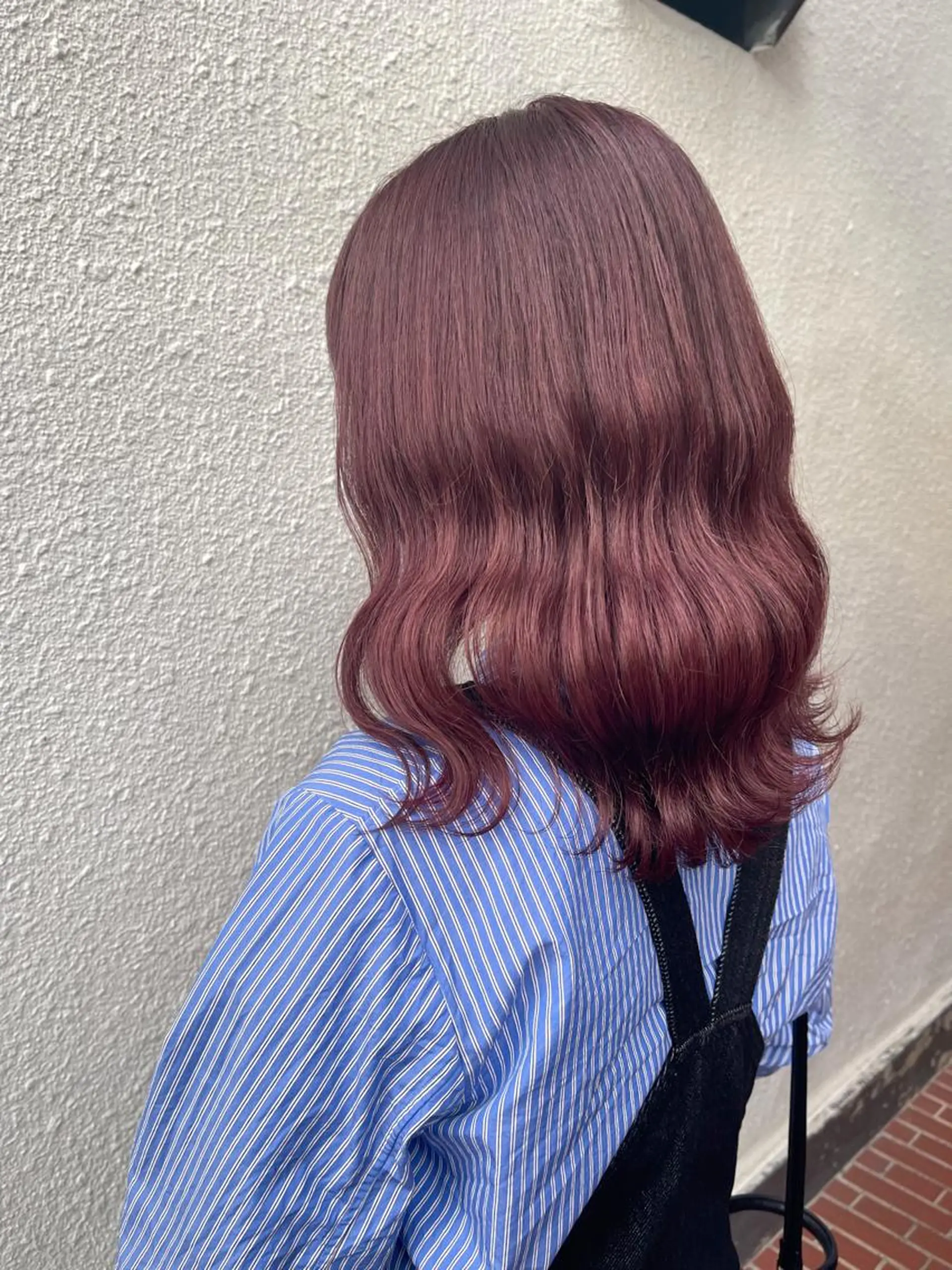 セミロング カラー uni所属・中堀 遥のヘアスタイル