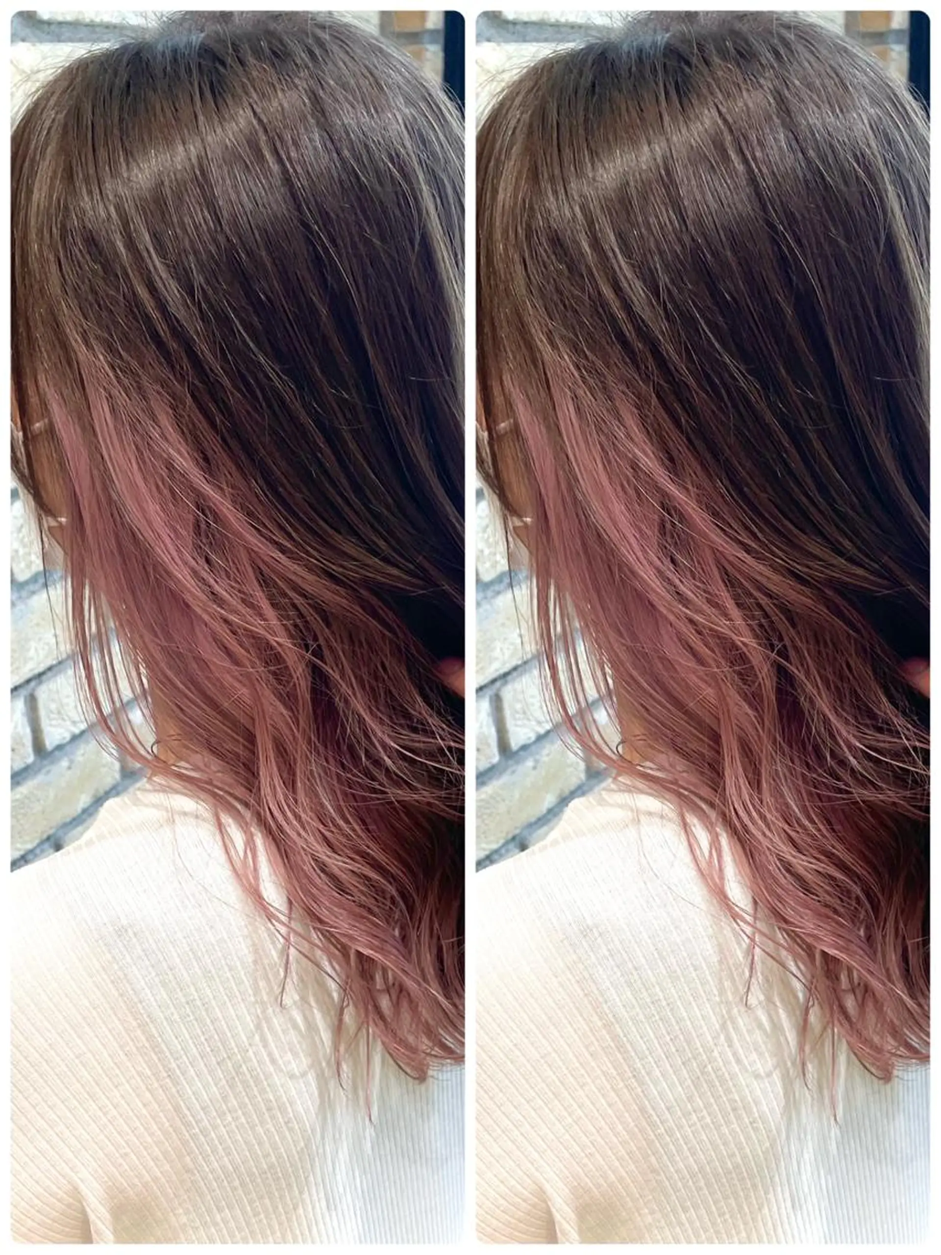 セミロング カラー 🌟透明感カラー 🌟松岡勇輝のヘアスタイル