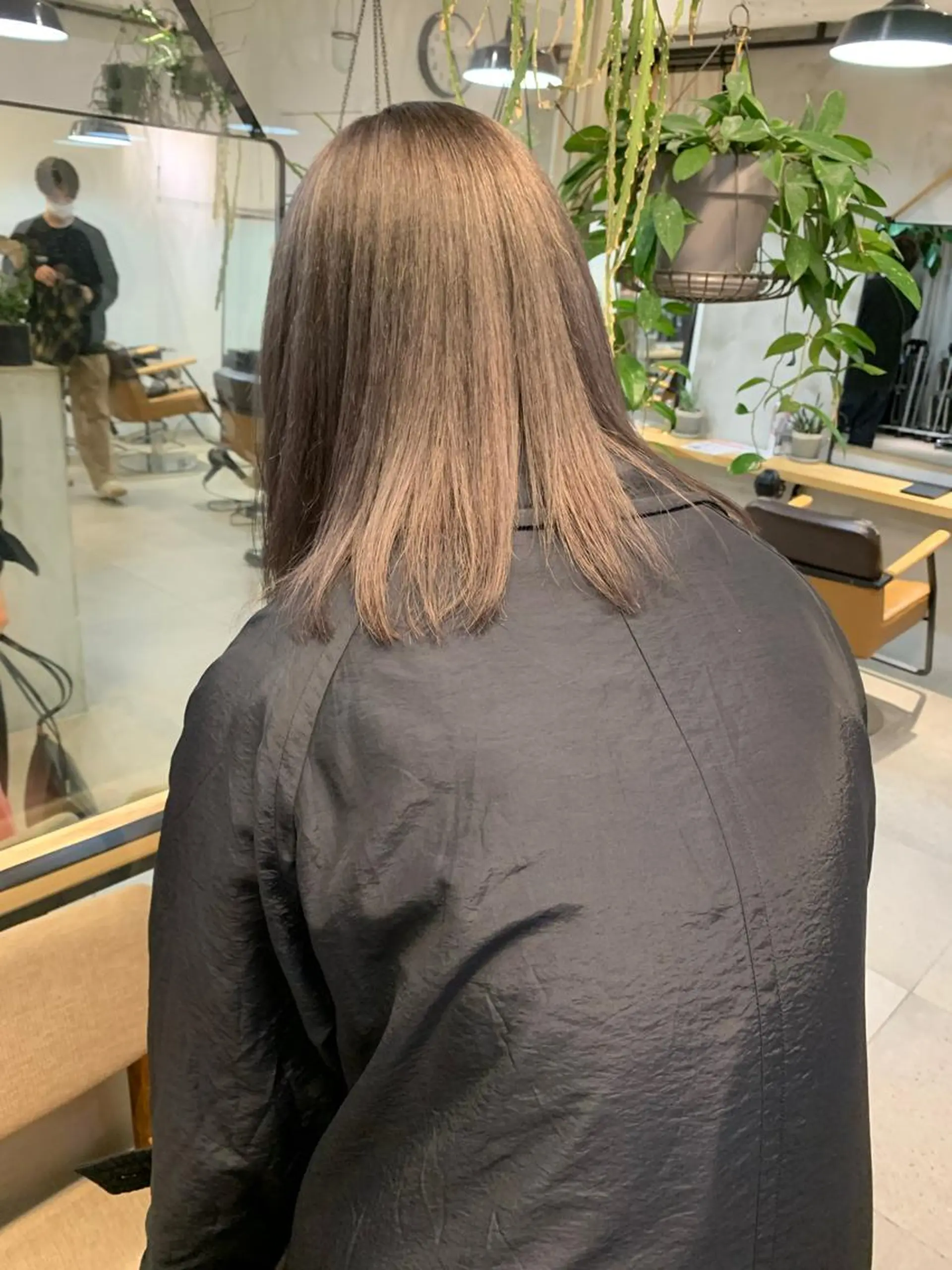 セミロング 小顔レイヤー×コンパ クトボブ/林隆平のヘアスタイル