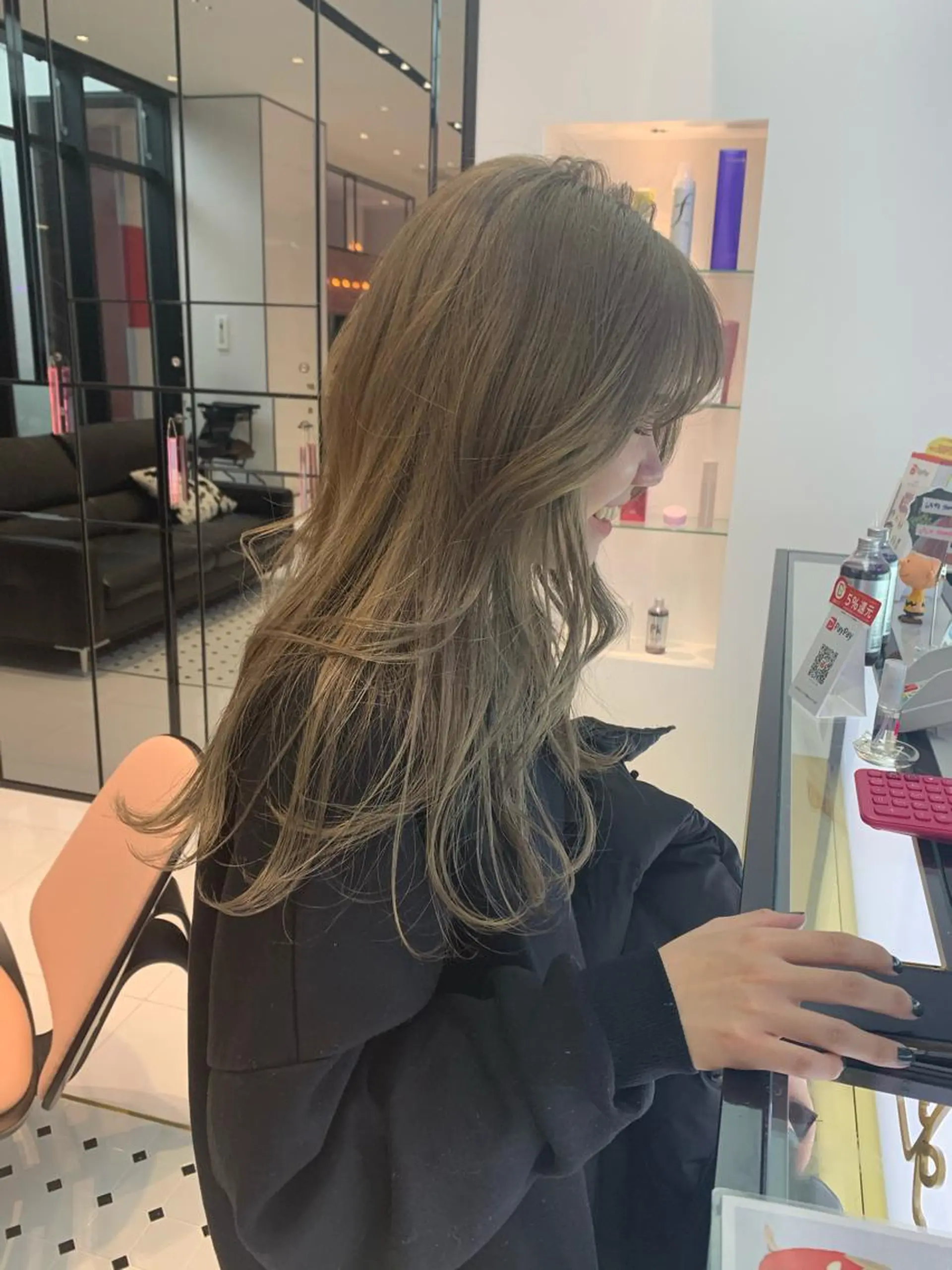 ロング カラー ハッシュカット/ハイ トーン/MANAMIのヘアスタイル