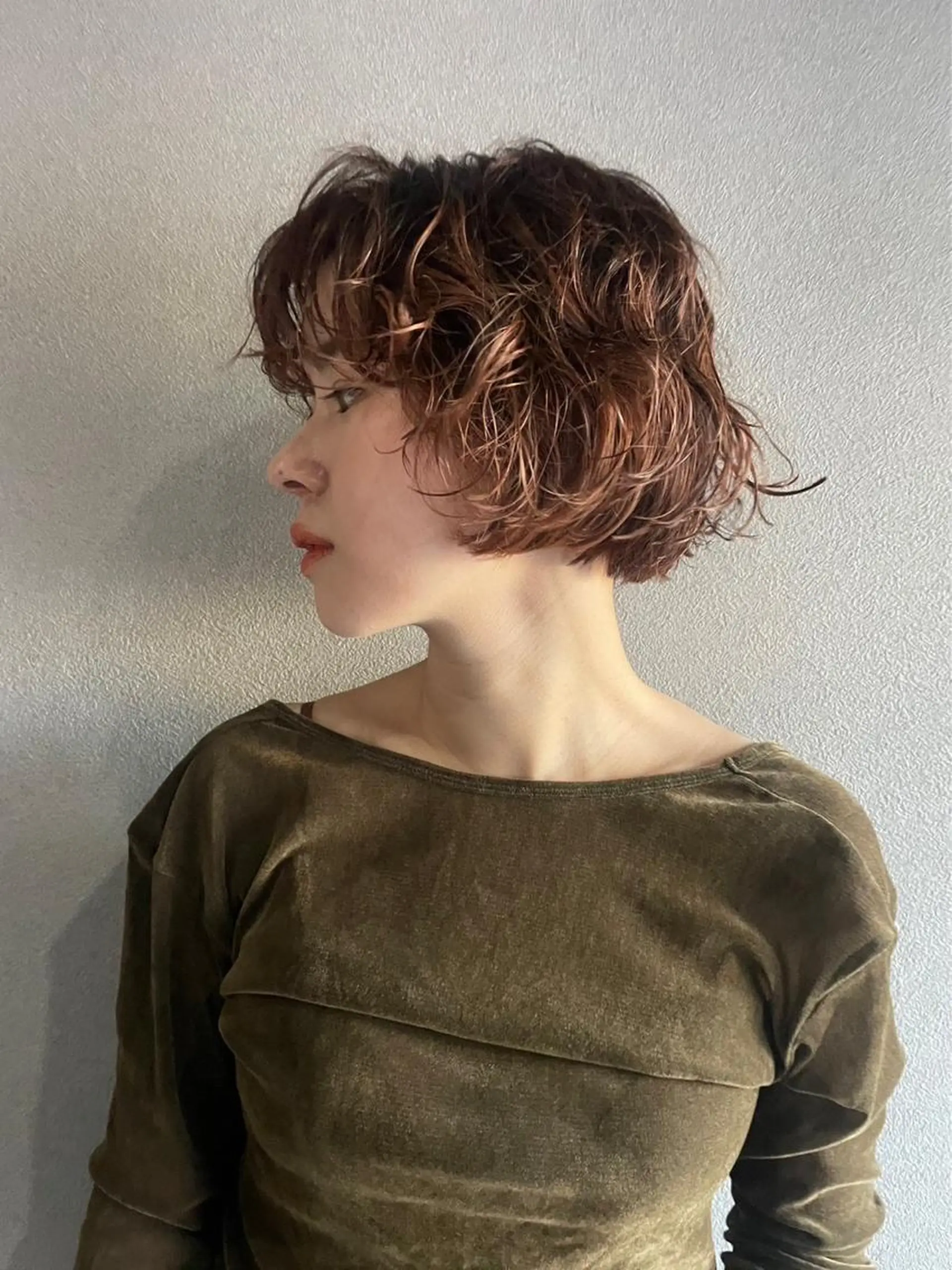 ミディアム パーマ THE DAY所属・AKI HASHIMOTOのヘアスタイル