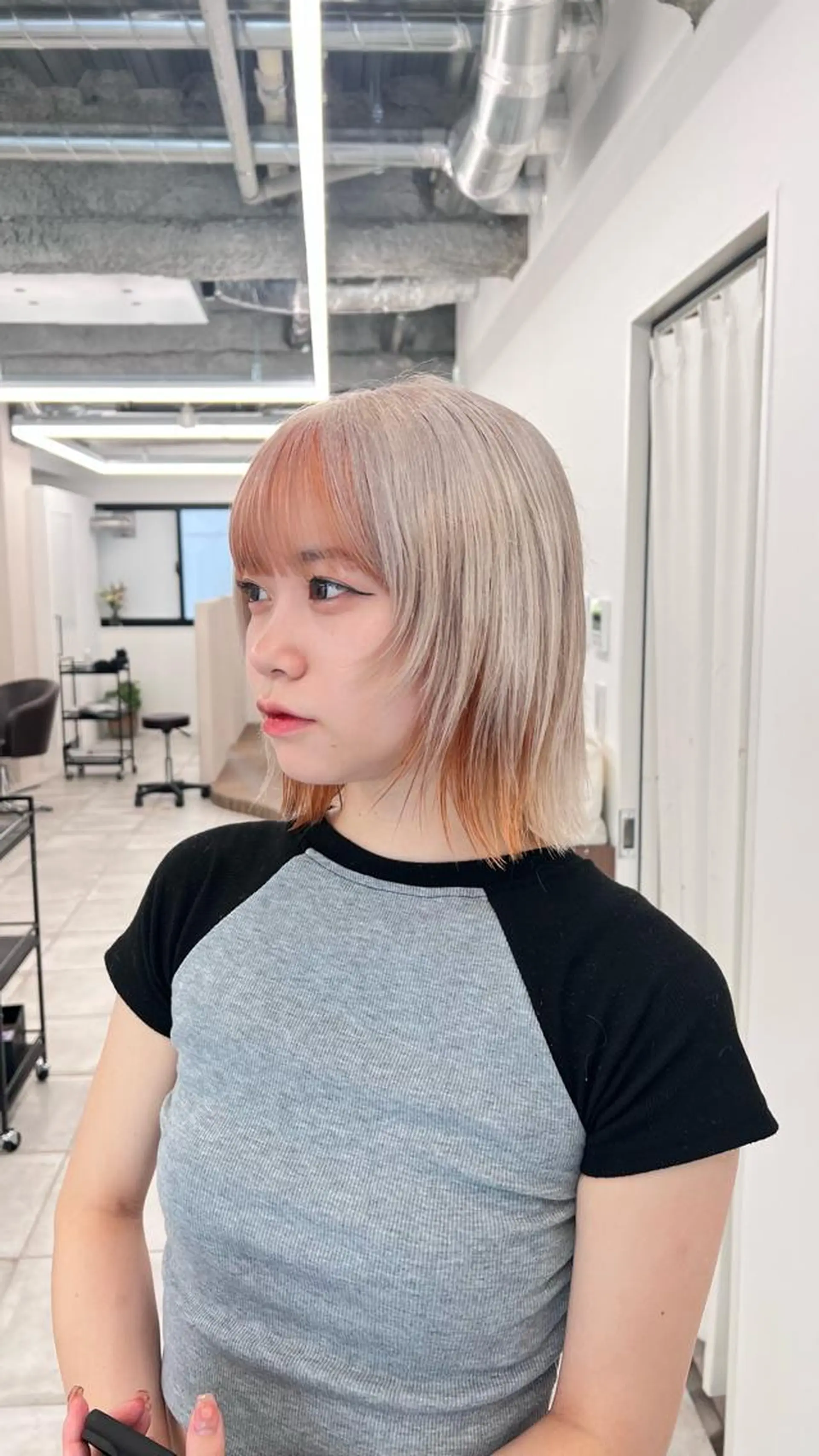 ミディアム カラー カット ヘアカラー トリートメント レイヤー/透明感 カラー🌿KANTAのヘアスタイル