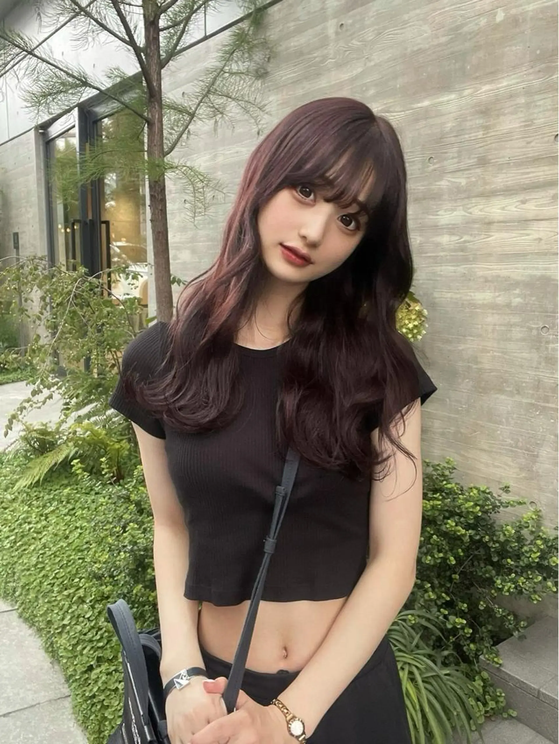 セミロング カラー 顔周りカット× 髪質改善【リョウ】のヘアスタイル