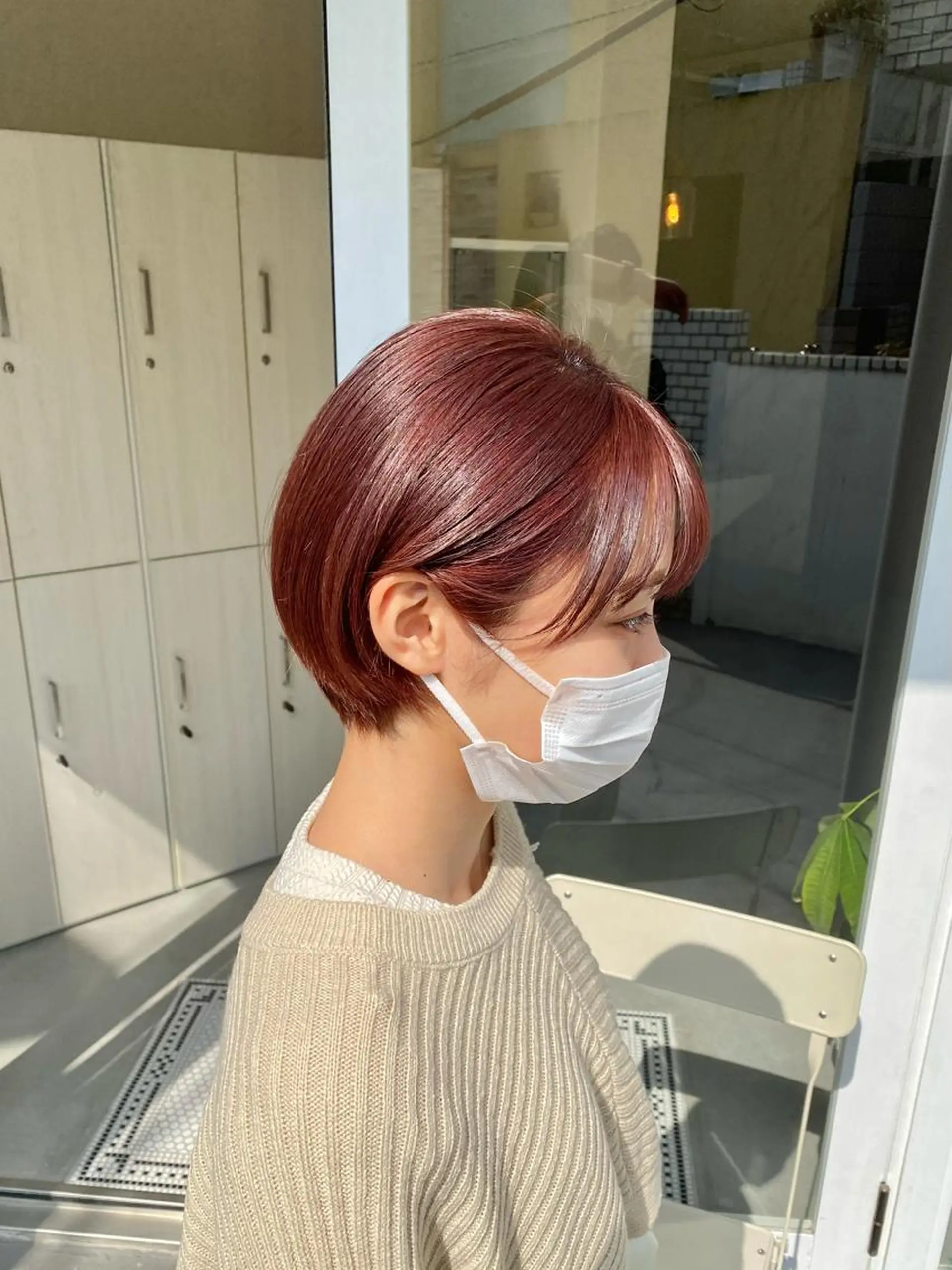 ショート カラー ブラウンカラー ピンクカラー ピンクブラウン カット ヘアカラー トリートメント ❄️中川 慎之介❄️のヘアスタイル