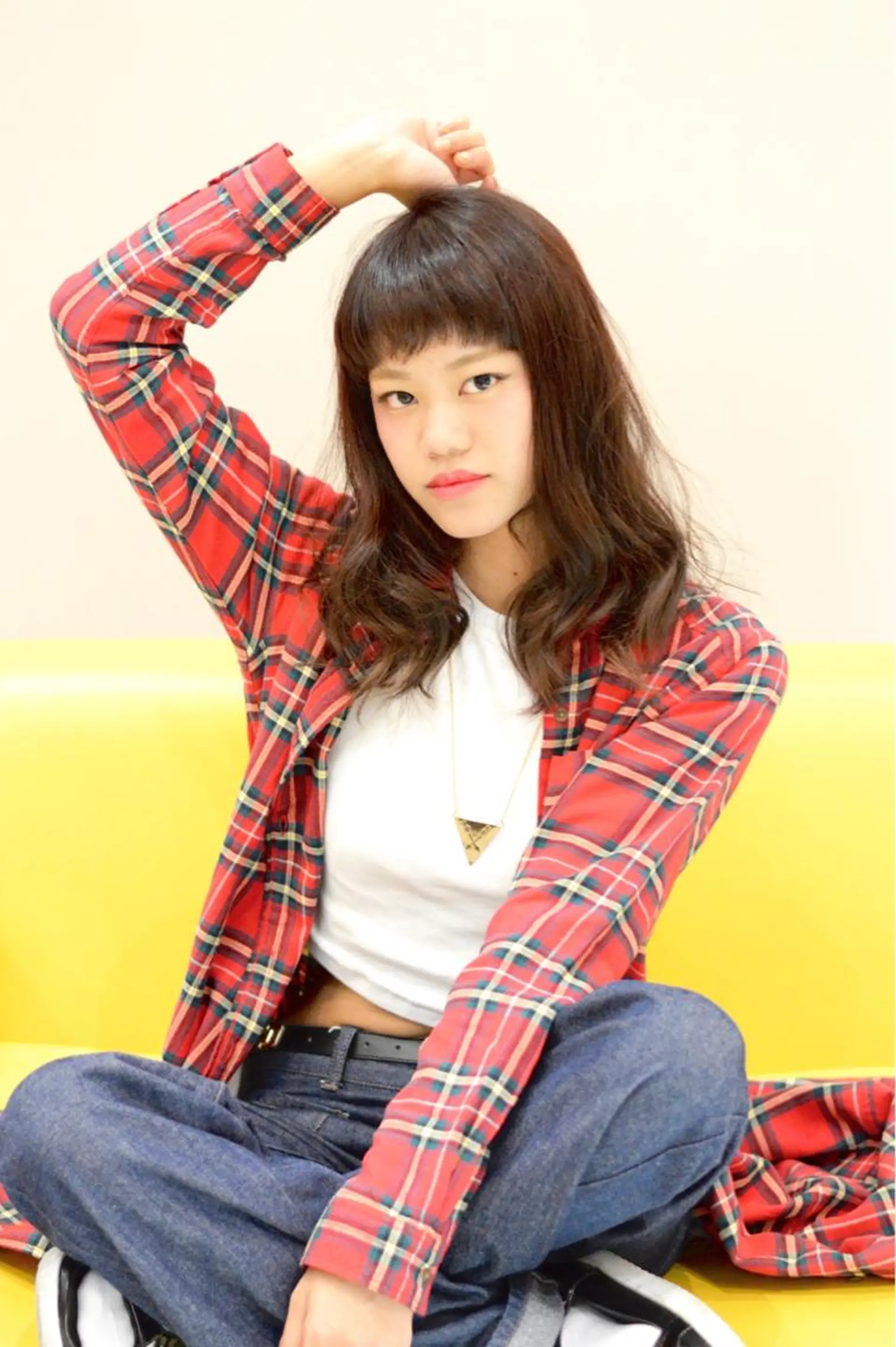 ロング カラー テラモト カズヨシのヘアスタイル