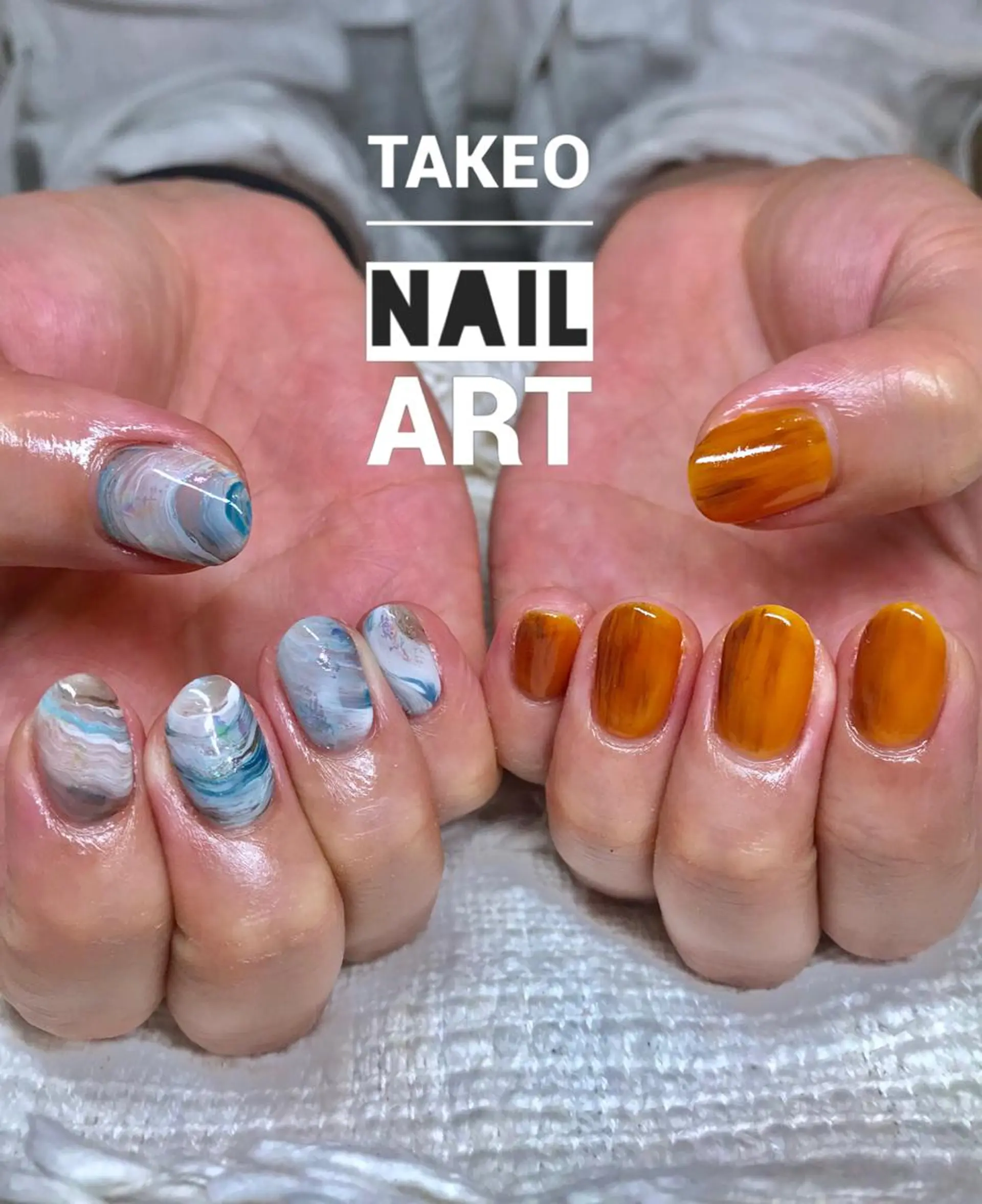 ショート ネイル ニュアンスネイル nail&eye Aoのマツエク・マツパデザイン