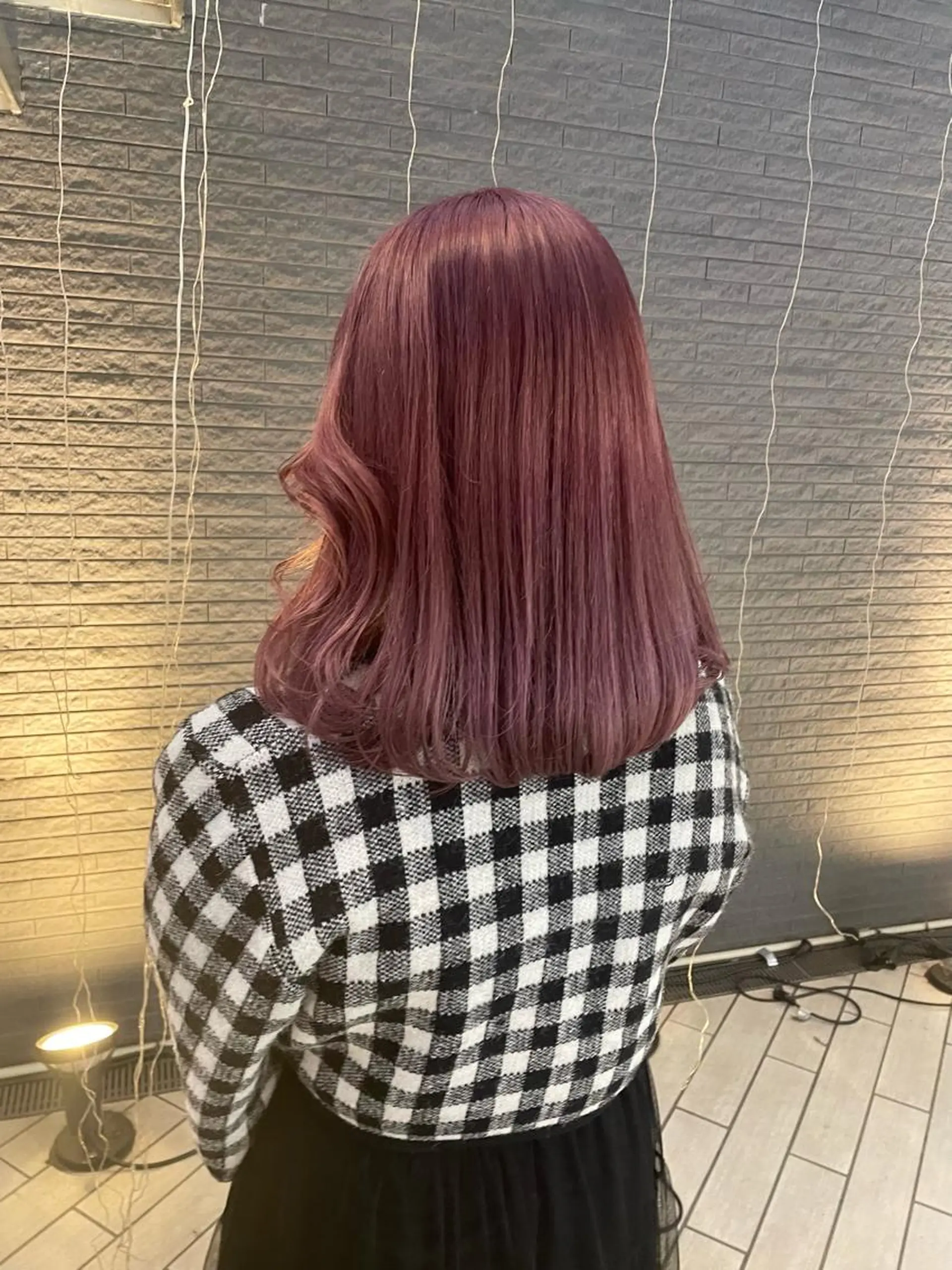 ミディアム カラー ヘアアレンジ ブリーチ ハッシュカット/ 韓国ヘア☽⋰mahoのヘアスタイル