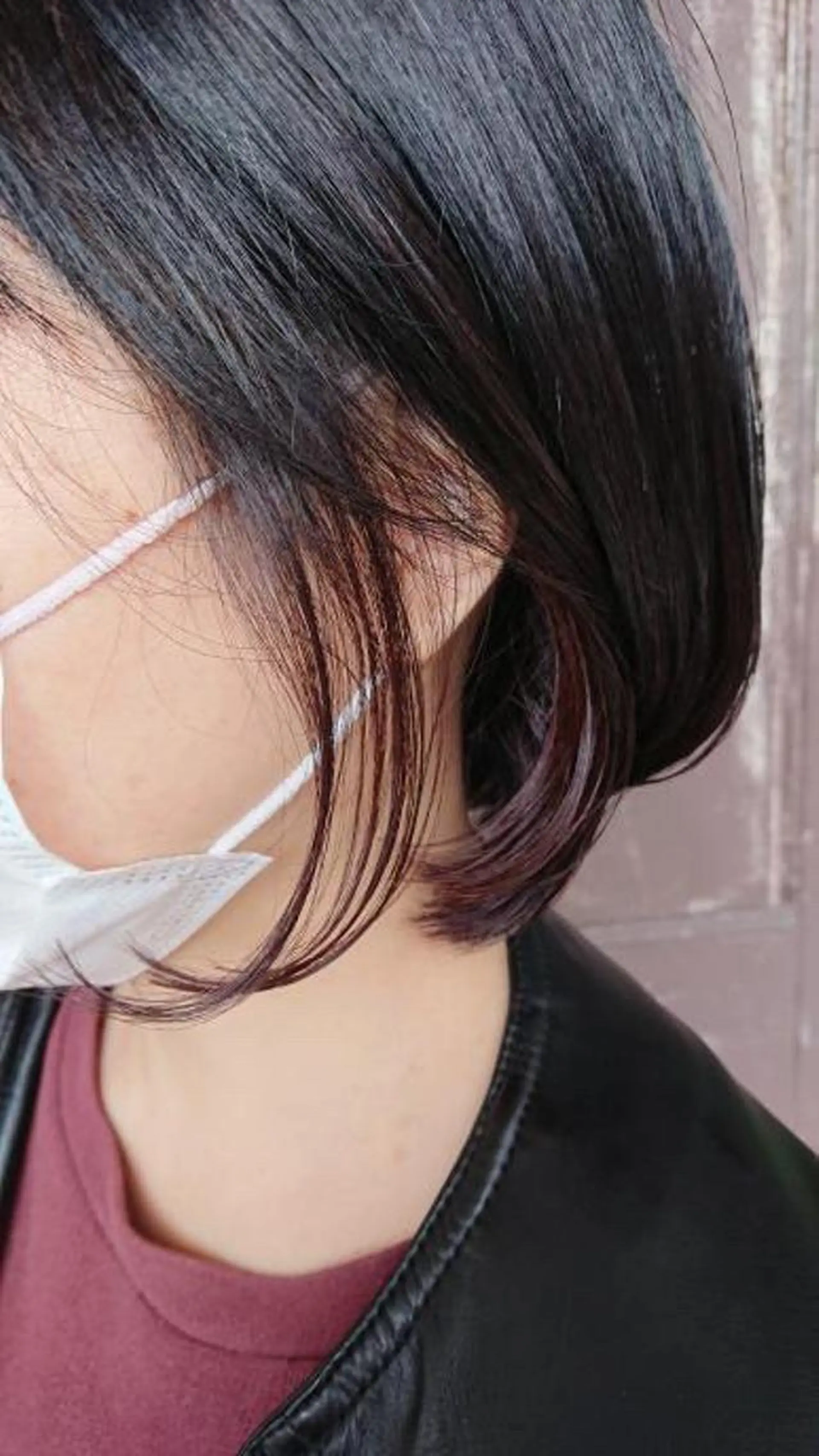 ショート カラー ブリーチ ブリーチなしカラー バイオレットカラー ヘアカラー 川越 輝梨奈のヘアスタイル