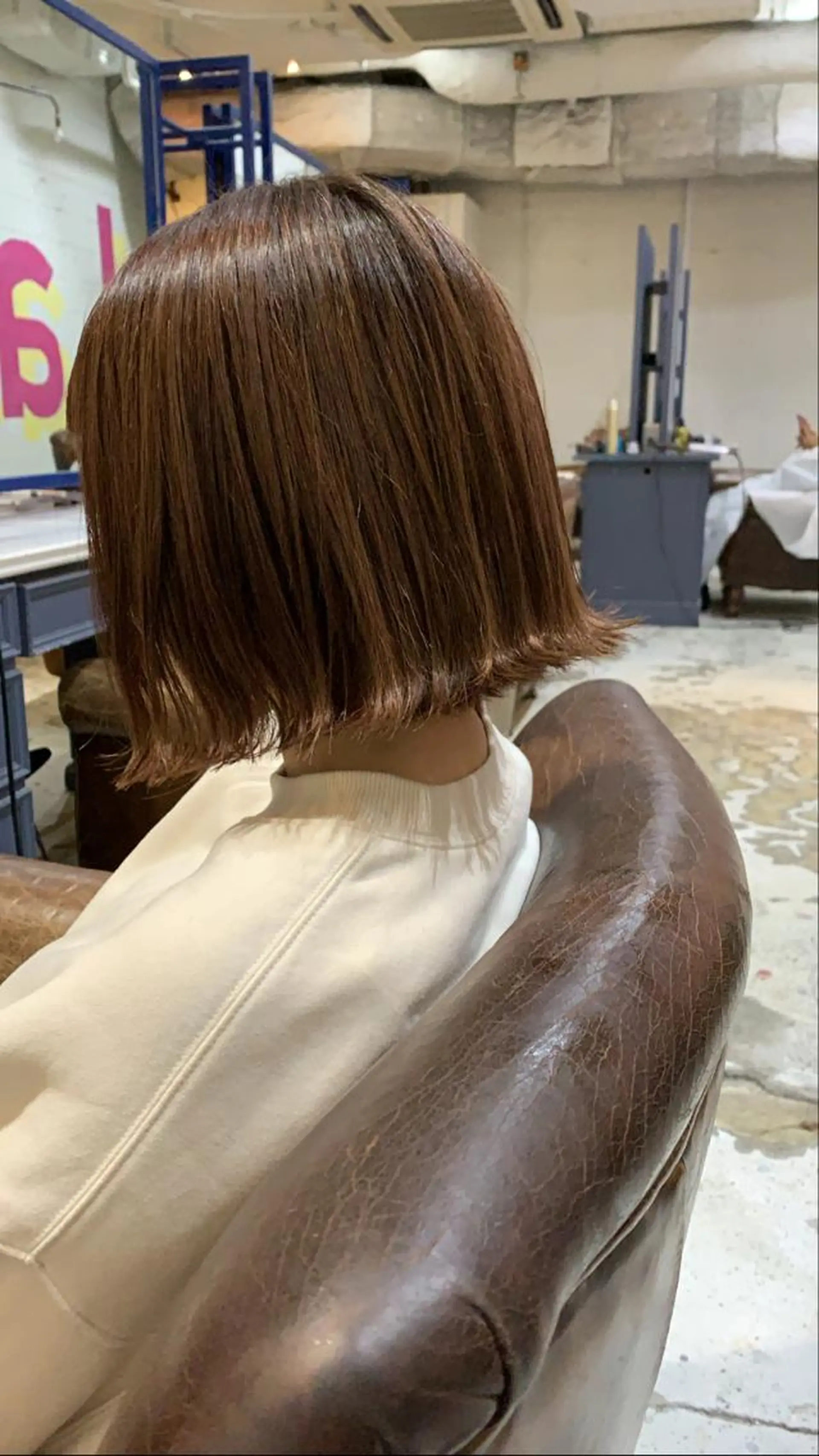 ミディアム ピンクブラウン カット ヘアカラー トリートメント La Lauren所属・ダブルカラー/透明感 💈JUNYA💈のヘアスタイル
