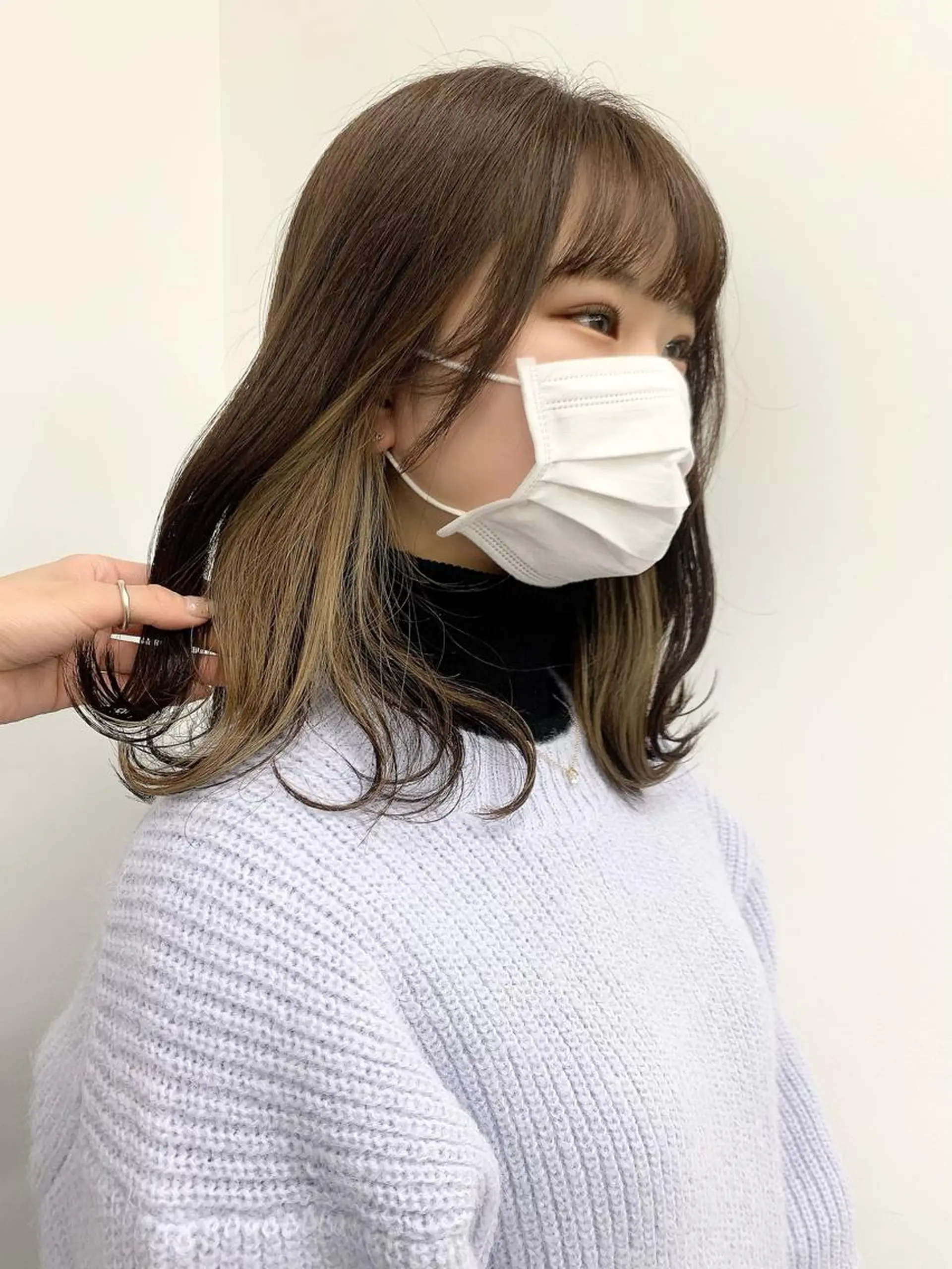 ミディアム カラー インナーカラー 🌿椿 夢来🌿のヘアスタイル