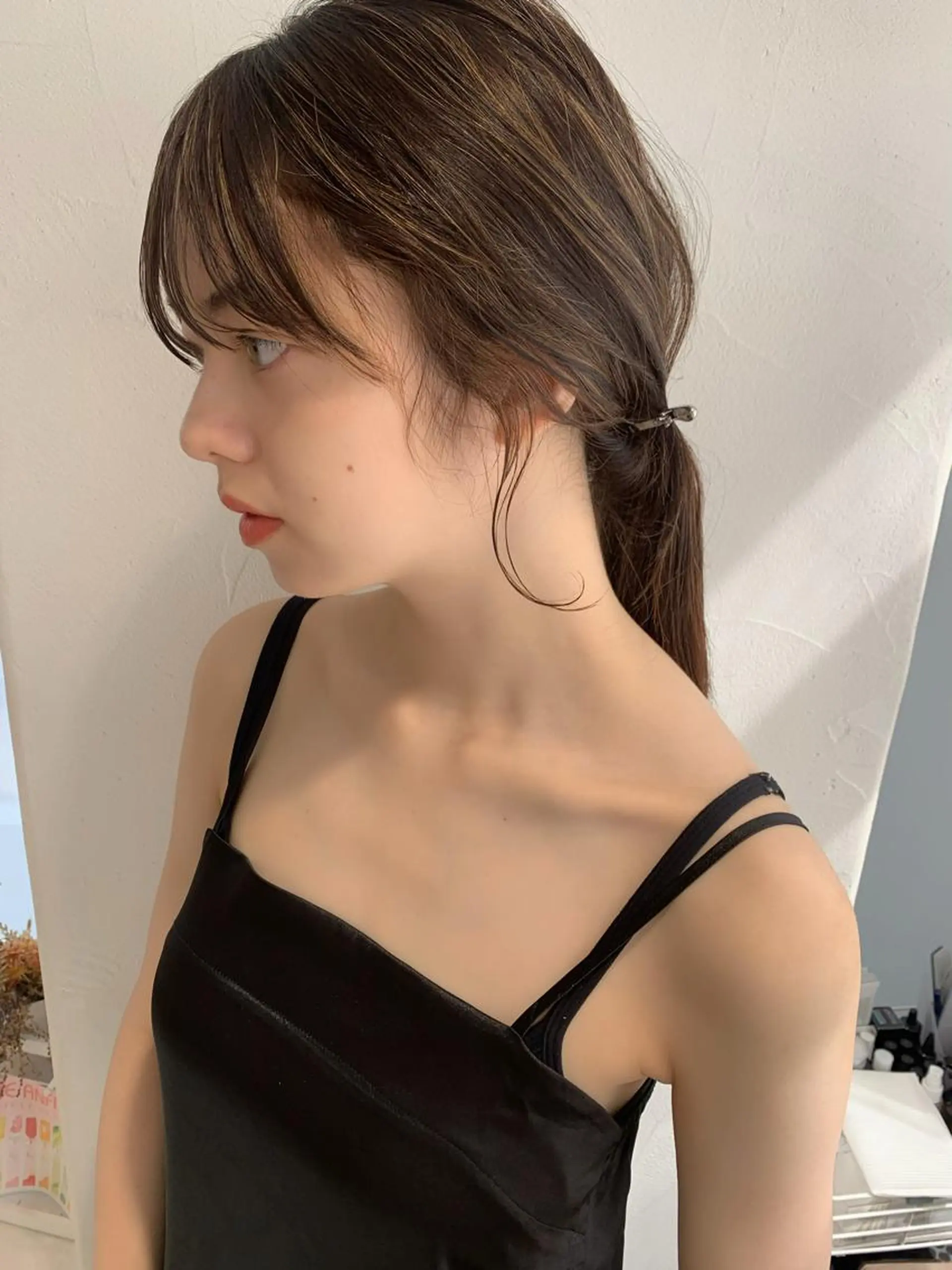 セミロング カラー カット ヘアカラー トリートメント 顔周りレイヤー 🎀マリノのヘアスタイル