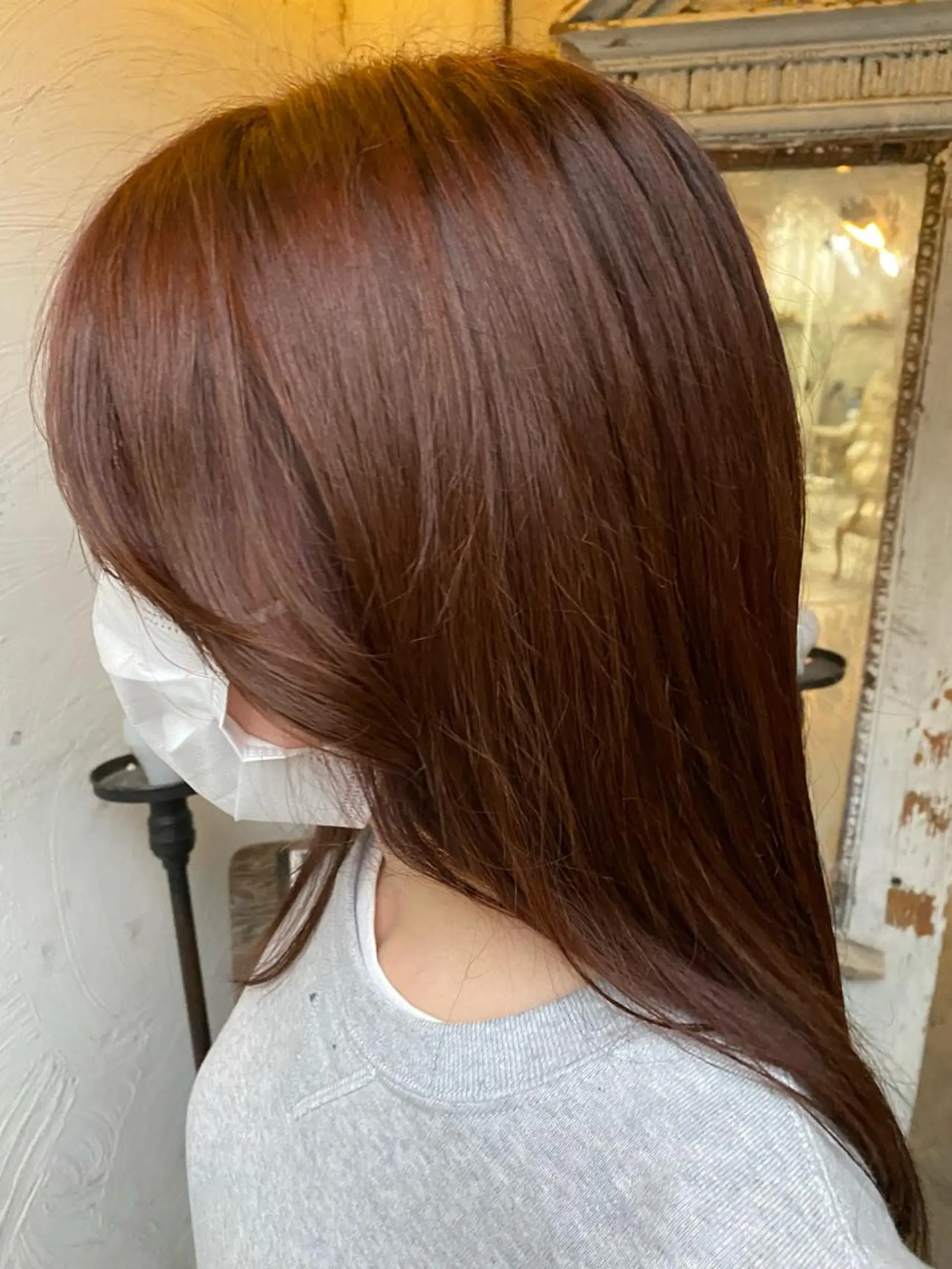 セミロング カラー ブラウンカラー お任せヘア☘️☘️ 及川渚のヘアスタイル