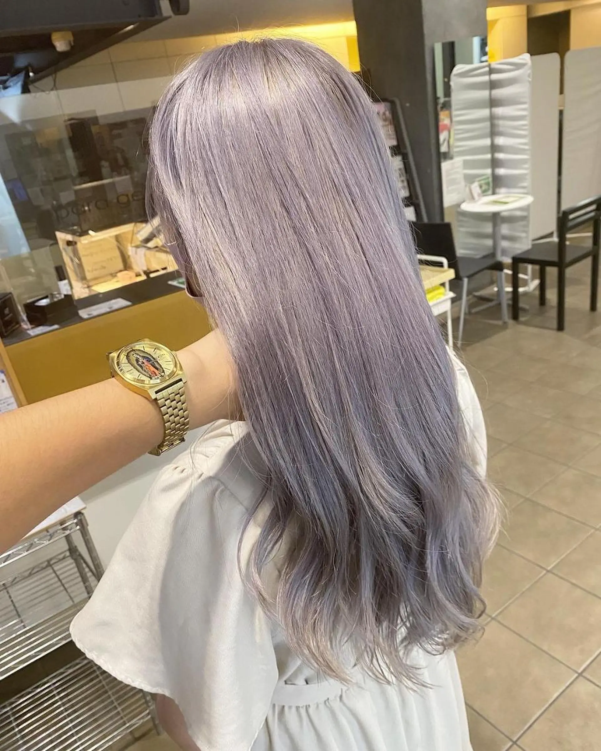 セミロング カラー 髪質改善 Noe心斎橋店のヘアスタイル