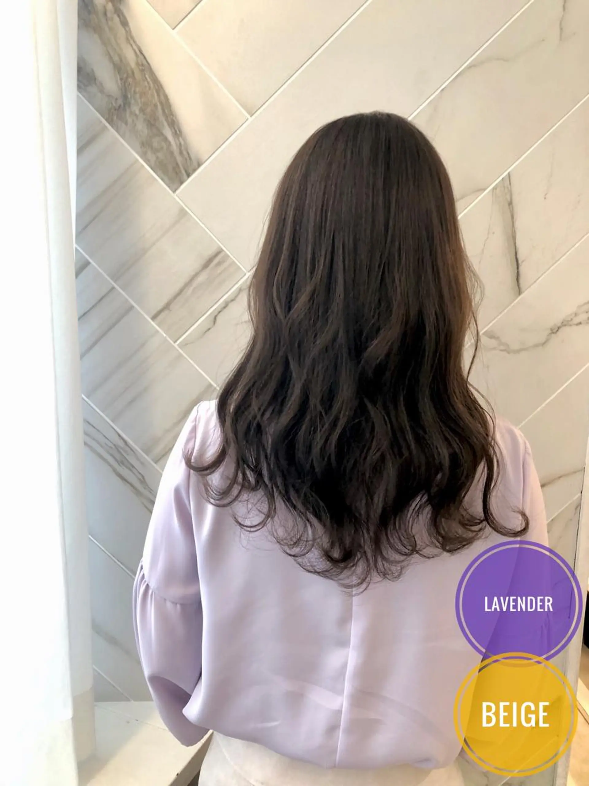 セミロング カラー ヘアアレンジ セミロングパーマ アディクシーカラー ベージュカラー 透明感カラー イルミナカラー ✨似合うのその先へ✨ 田中延和のヘアスタイル