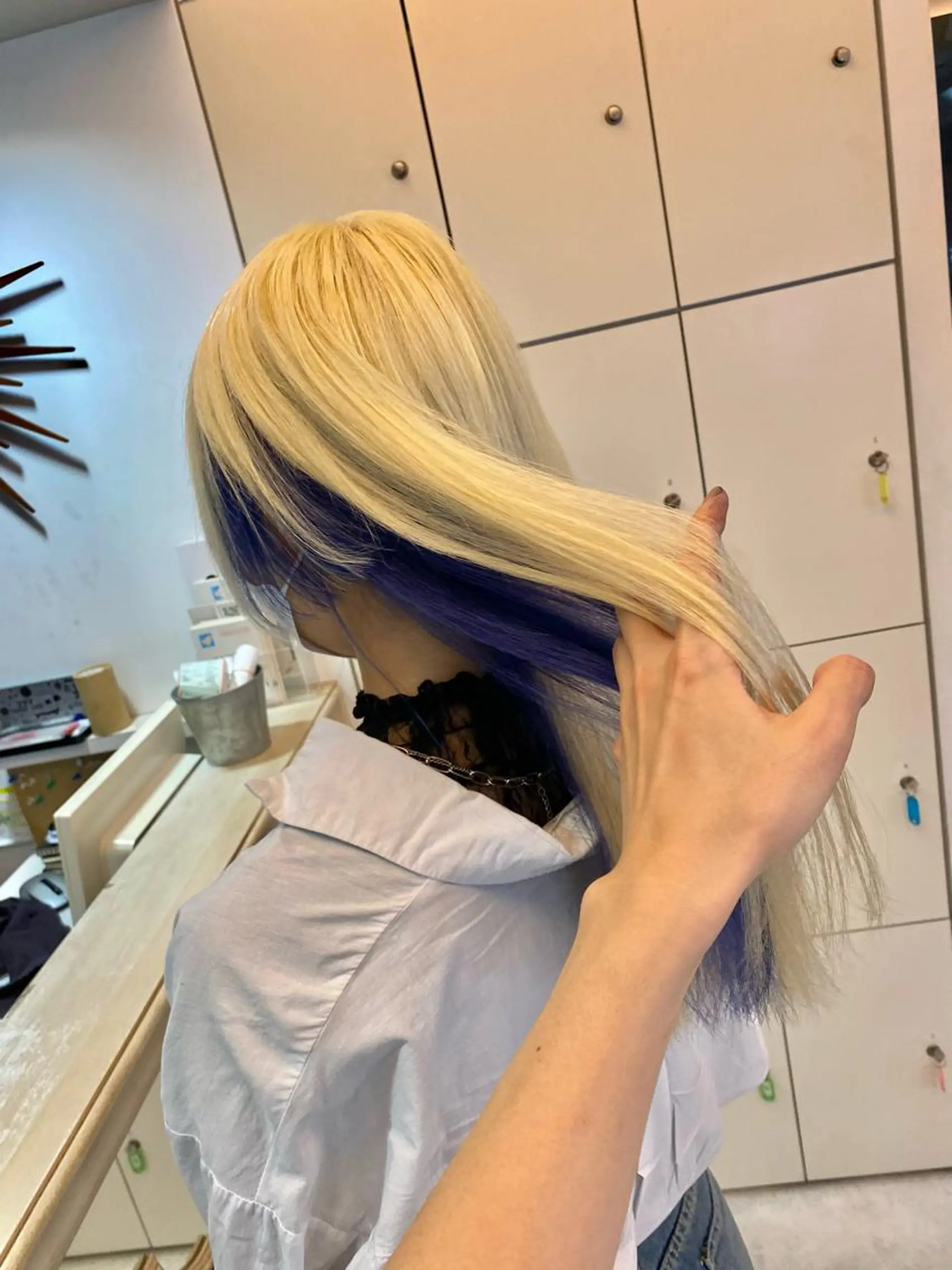 セミロング カラー デザインカラー🎨 下北沢 / 磯部のヘアスタイル