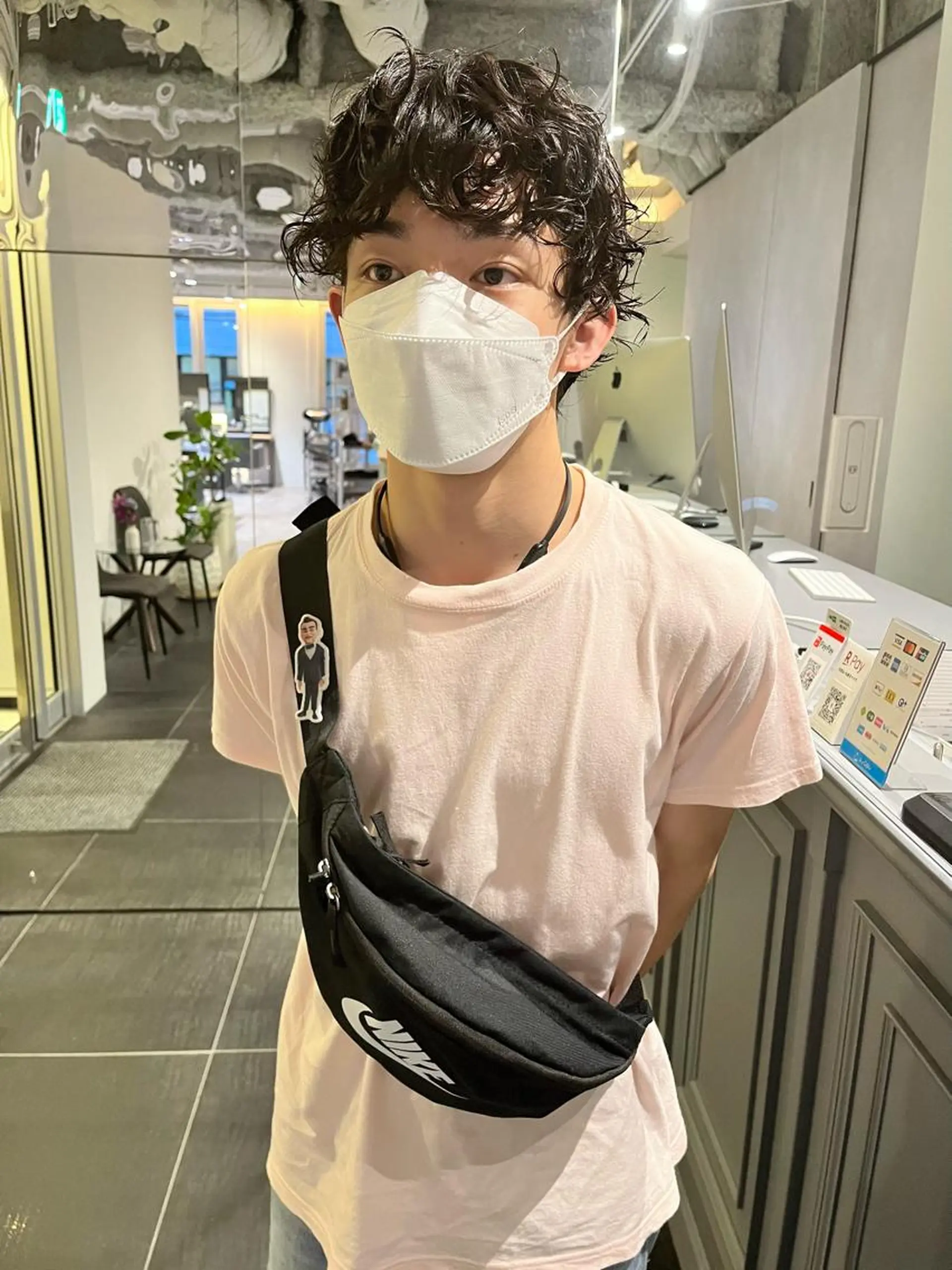 パーマ メンズ ショートボブ マッシュ メンズパーマ メンズショート ボブ ショート/パーマ/ カラー/FUKOのヘアスタイル