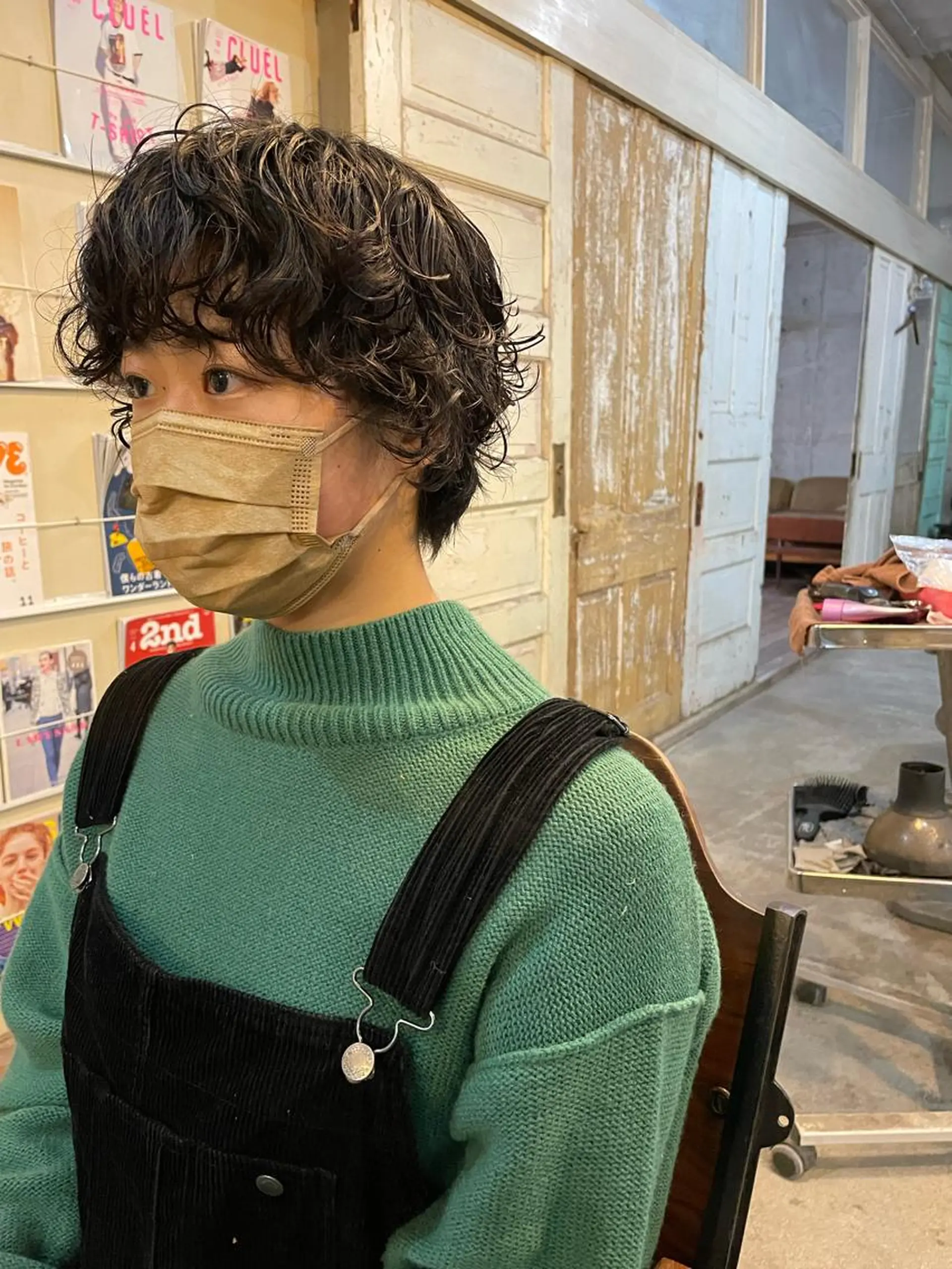 ショート パーマ カット パーマ トリートメント 南堀江🌿パーマ Tetsu【テツ】のヘアスタイル