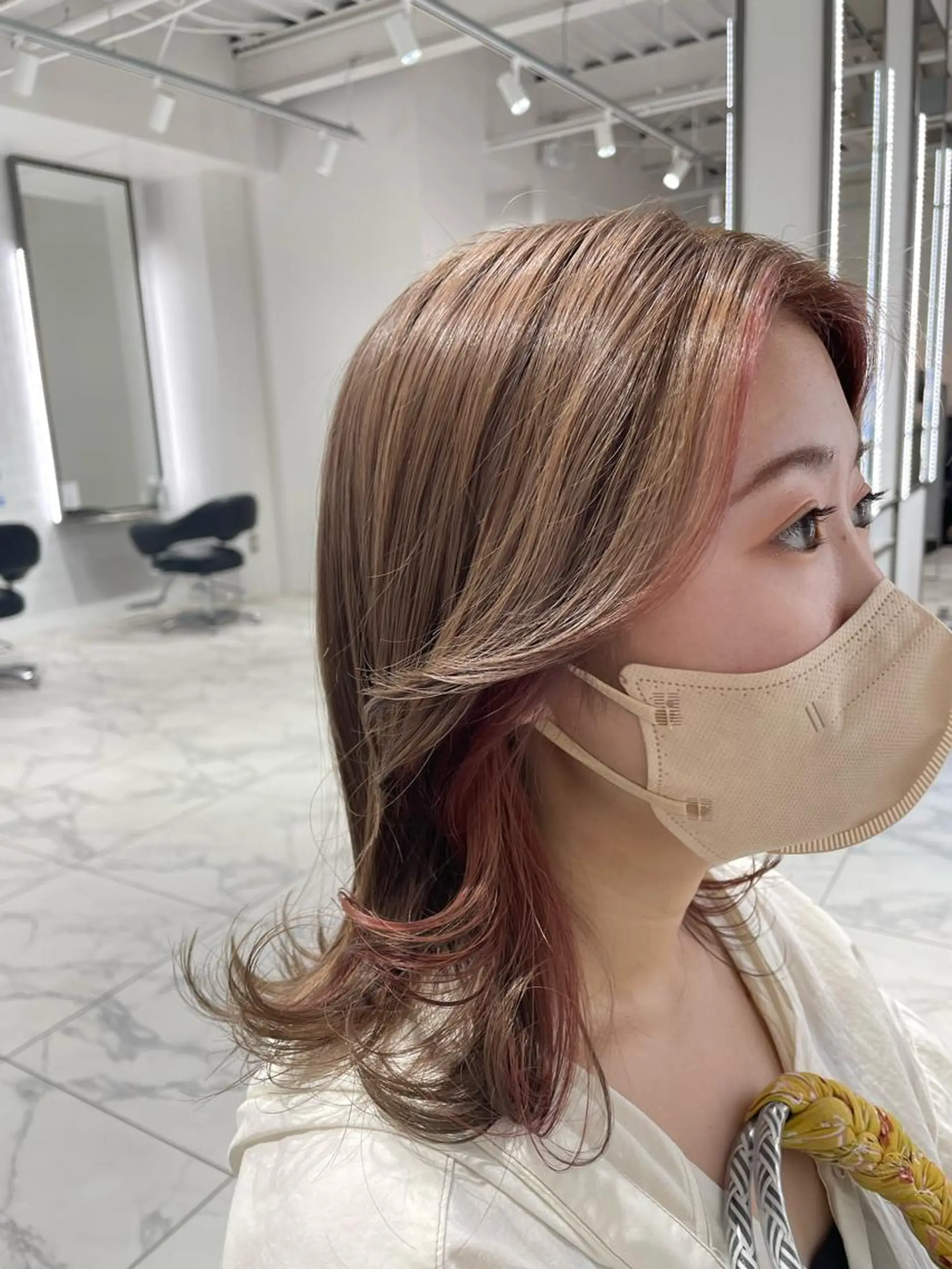 ミディアム カラー Salon de  COCO所属・Yuka /ツヤカラー✨のヘアスタイル