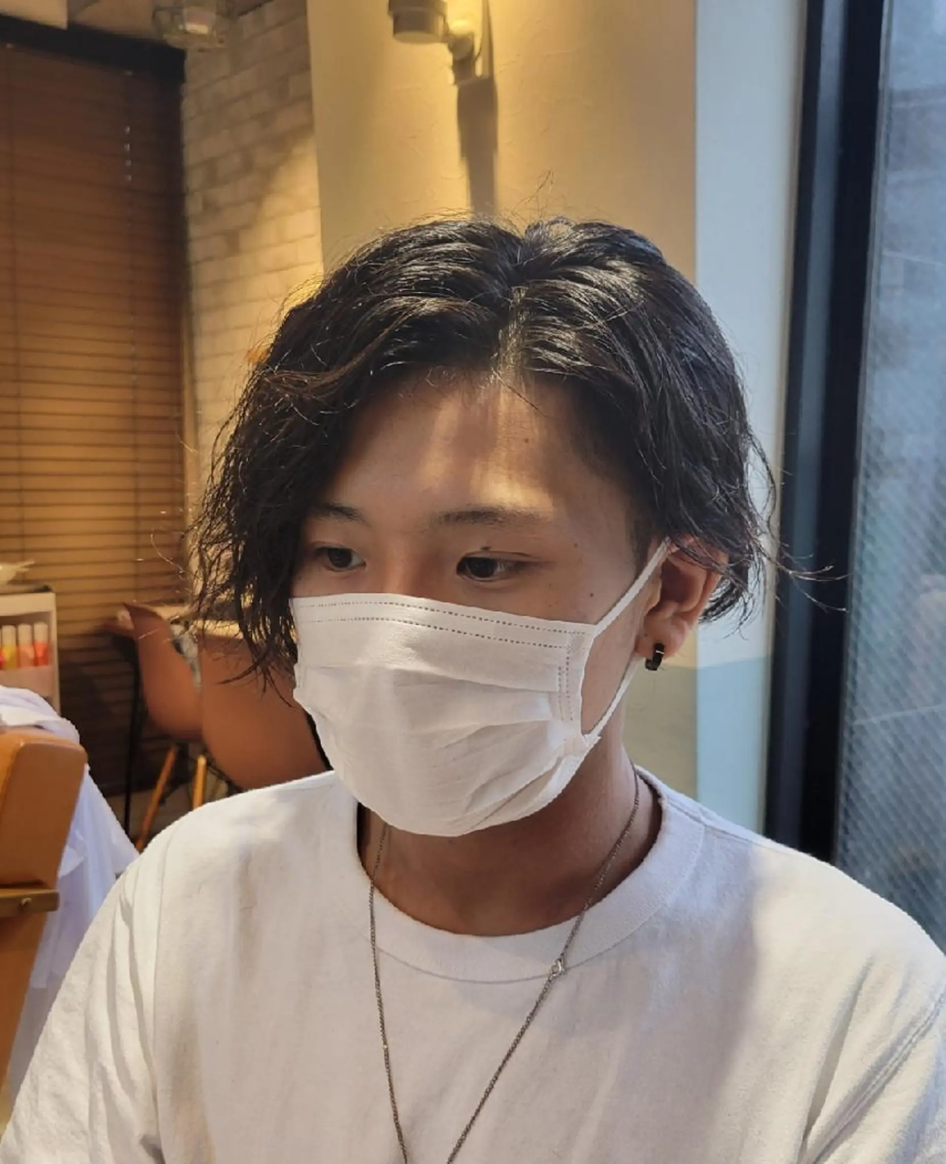 メンズ パーマ カット パーマ トリートメント alushe 岡 陽子のヘアスタイル