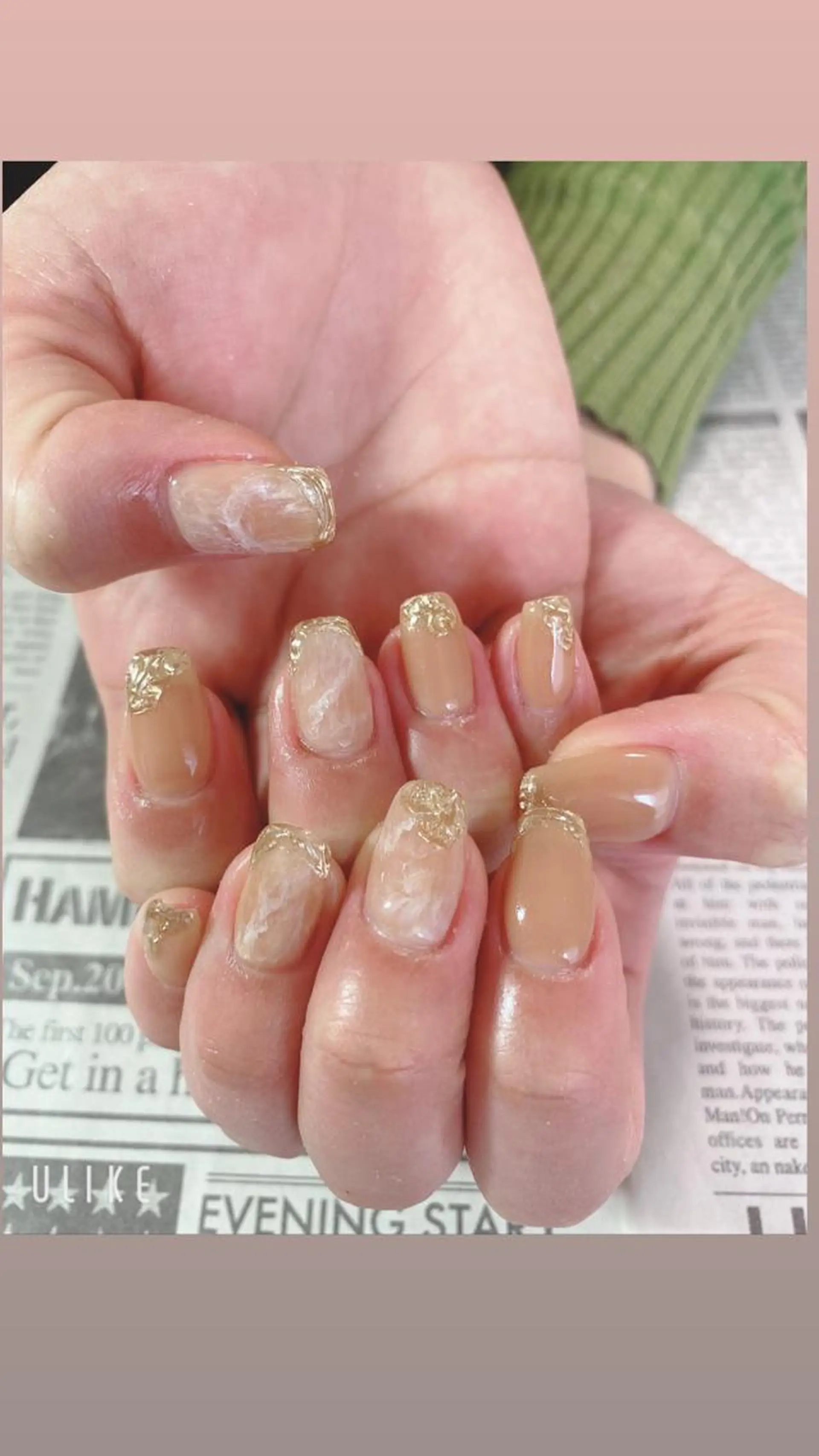 ネイル ミラーネイル ハンドネイル ハンドケア 森山 舞のネイルデザイン