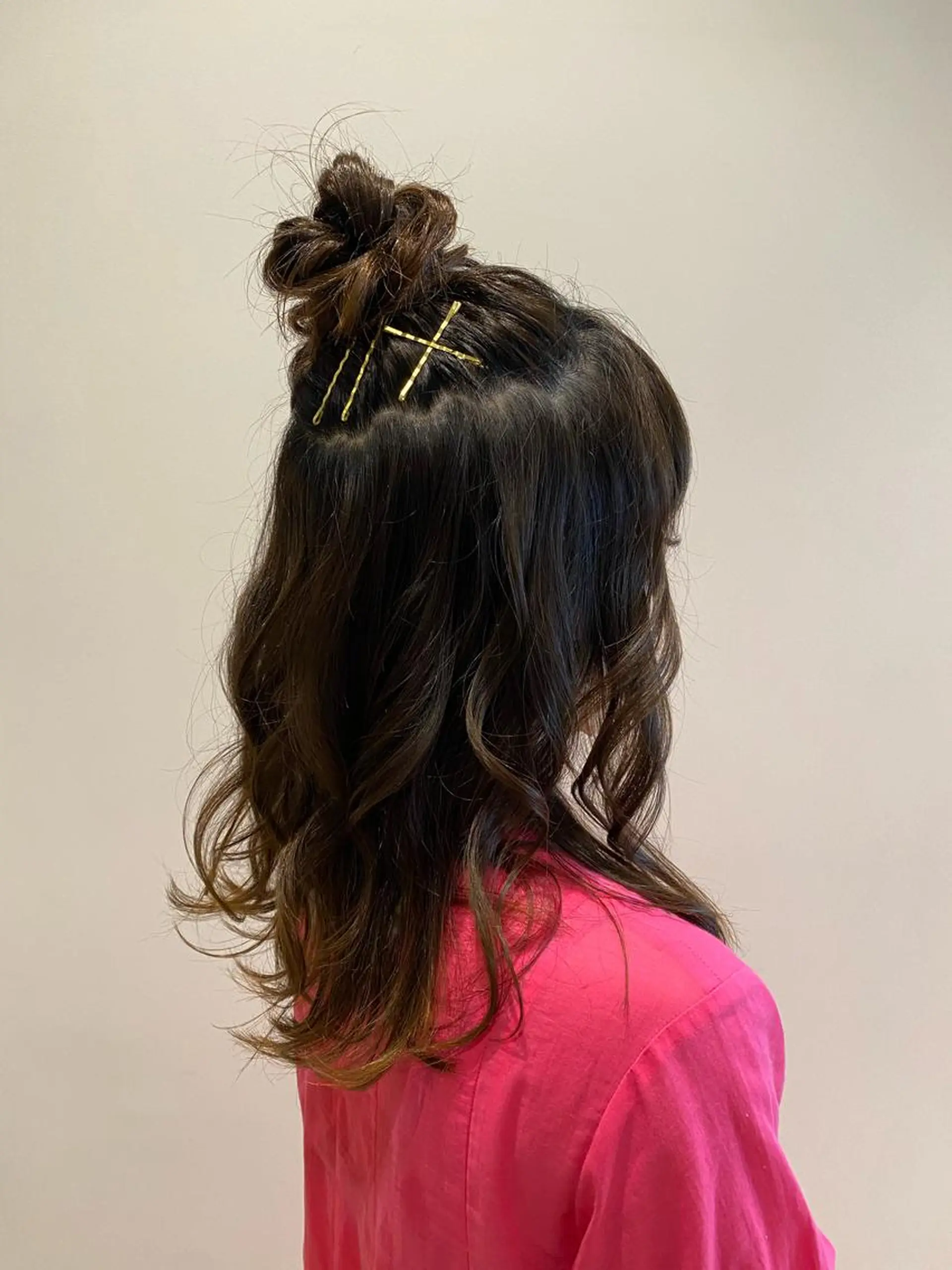 セミロング ヘアアレンジ お団子ヘア ヘアセット 艶髪🌿美髪 大塚礼乃【西荻窪】のヘアスタイル