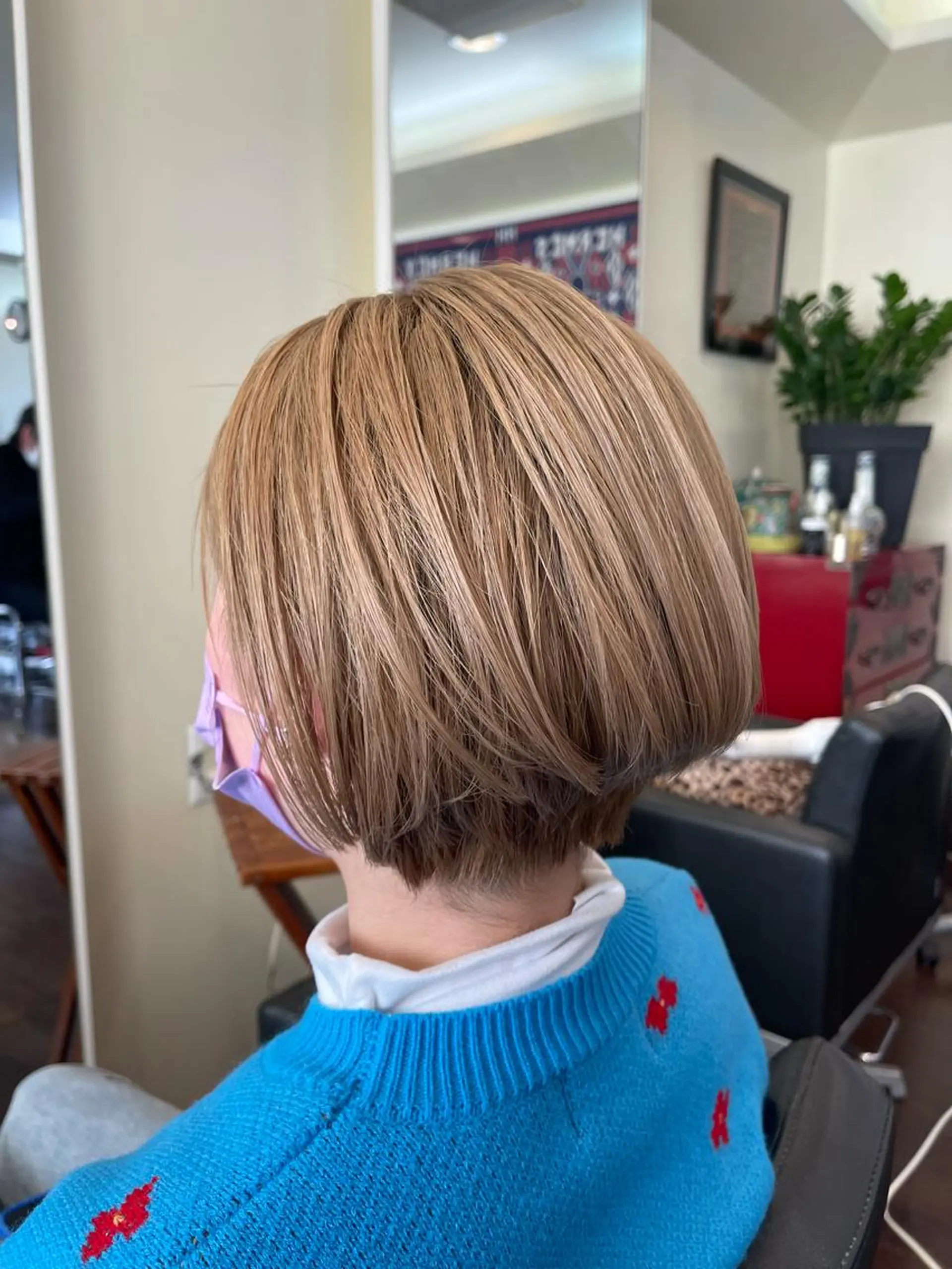 ショート カラー ショートボブ ボブ ショートヘア peakshair所属・髪質改善/メンズパ ーマ𝒀𝑼𝑻𝑶のヘアスタイル